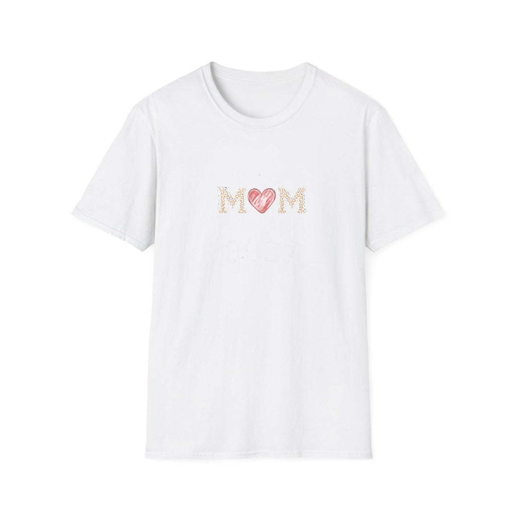 Mom Heart T-Shirt — Floral Leopard MOM Design for Mother's Day & Everyday