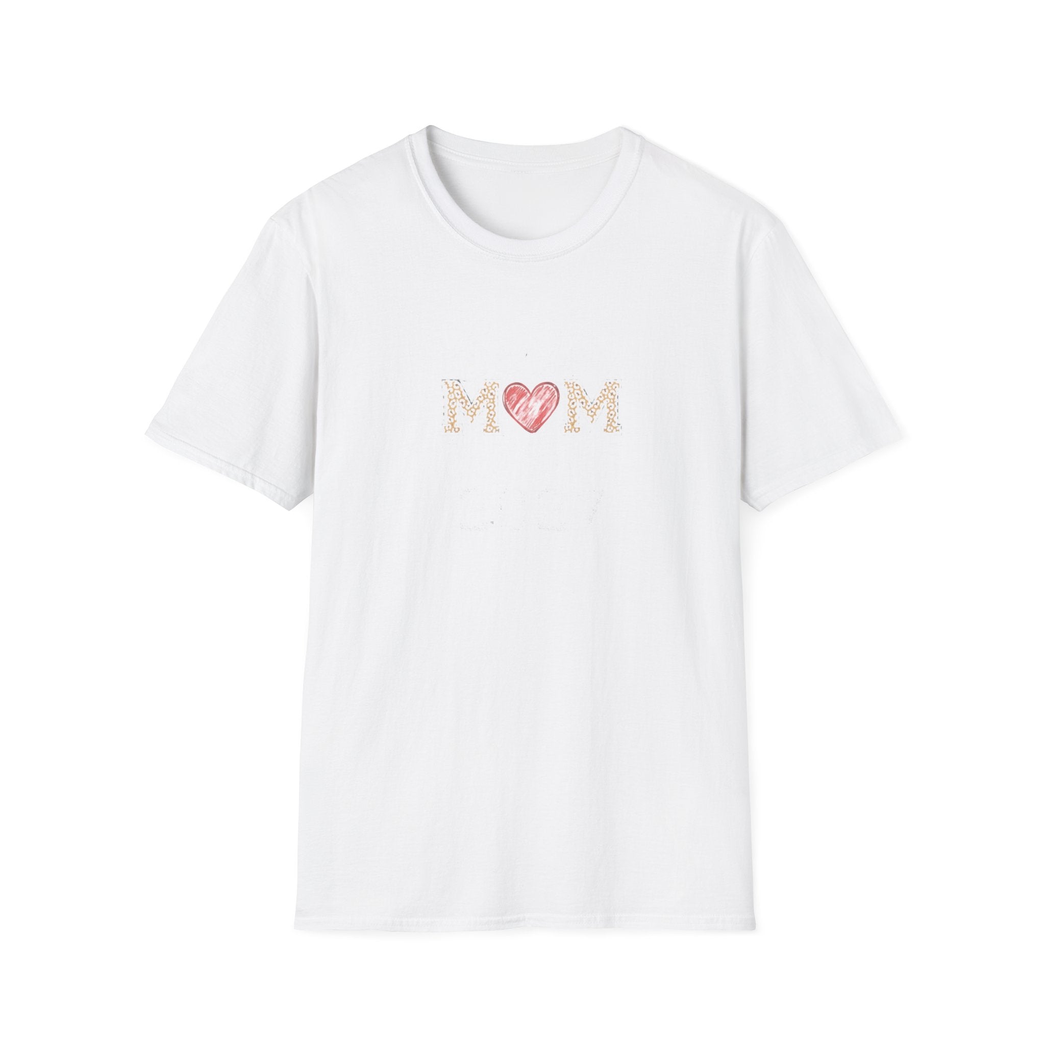Mom Heart T-Shirt — Floral Leopard MOM Design for Mother's Day & Everyday