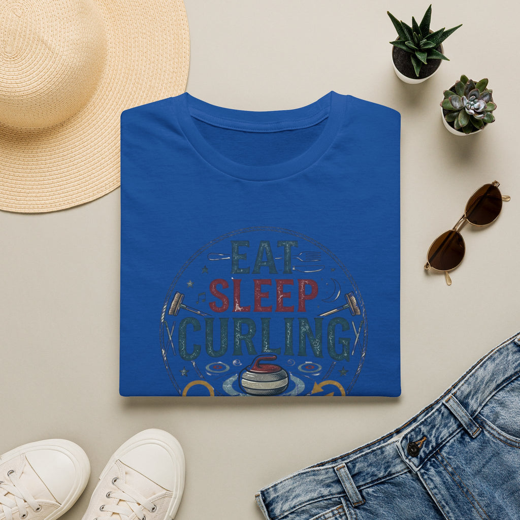 Eat Sleep Curling T-Shirt — Funny Curling Shirt for Players & Fans