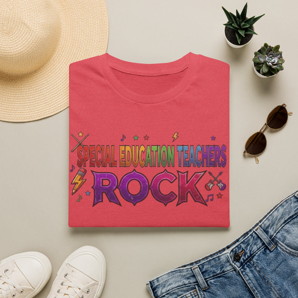 Special Education Teachers Rock T-Shirt — Colorful Teacher Appreciation Tee