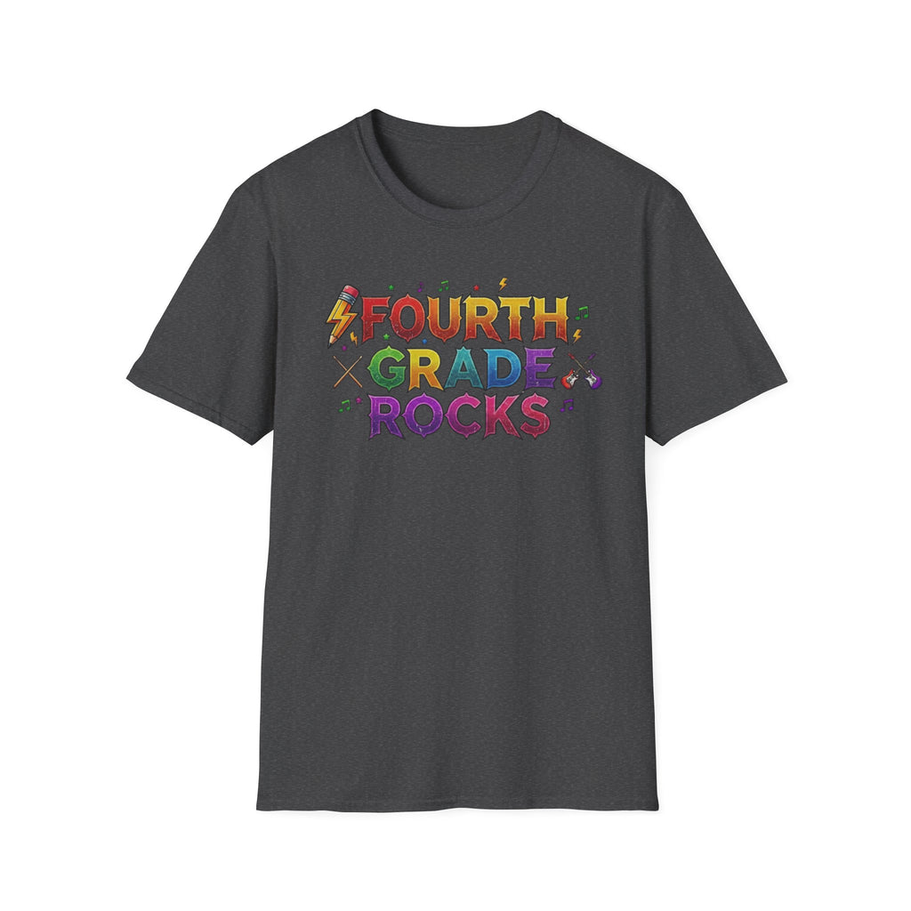 Fourth Grade Rocks T-Shirt — Colorful Teacher/Student Appreciation Tee