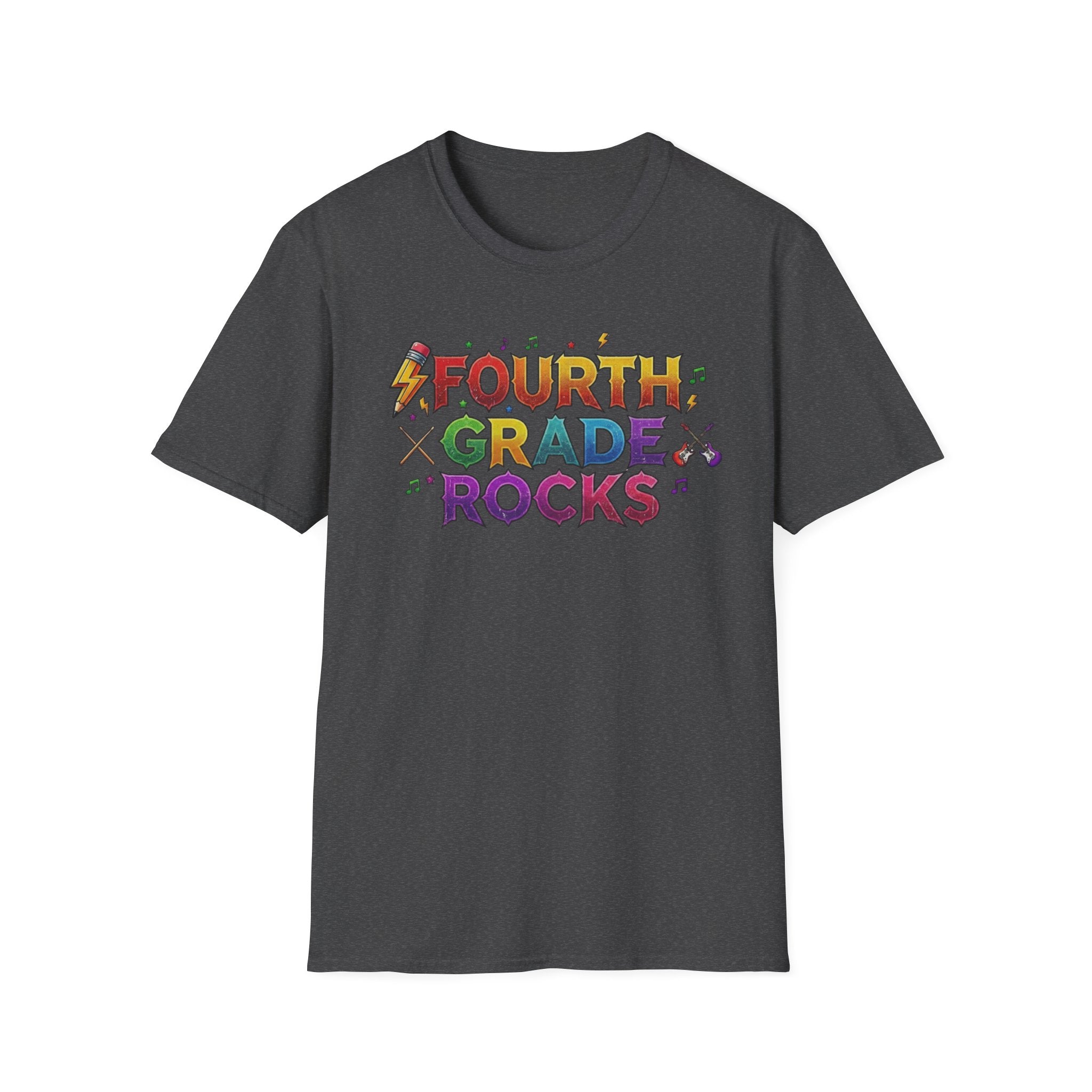 Fourth Grade Rocks T-Shirt — Colorful Teacher/Student Appreciation Tee