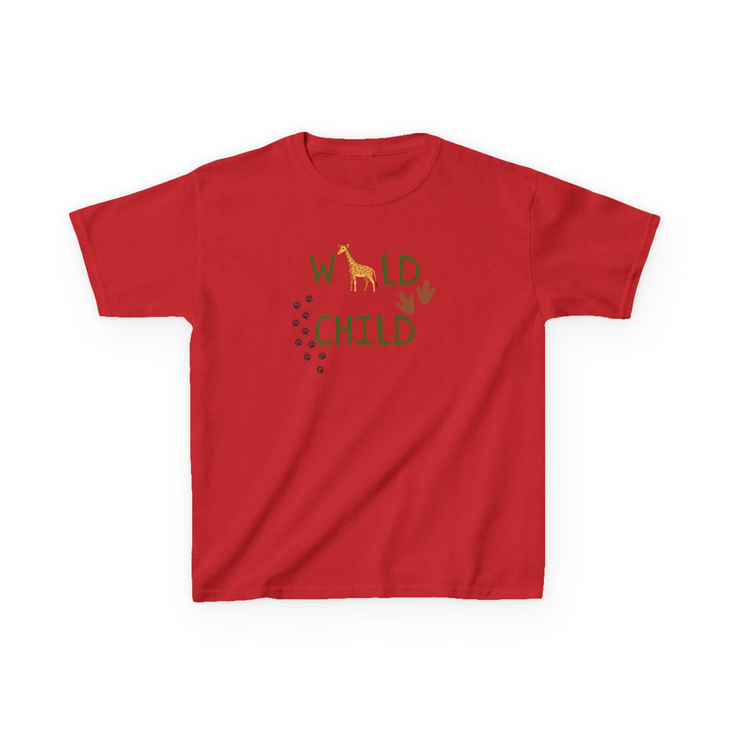 Kids Tee - "Wild Child" Safari Giraffe Graphic