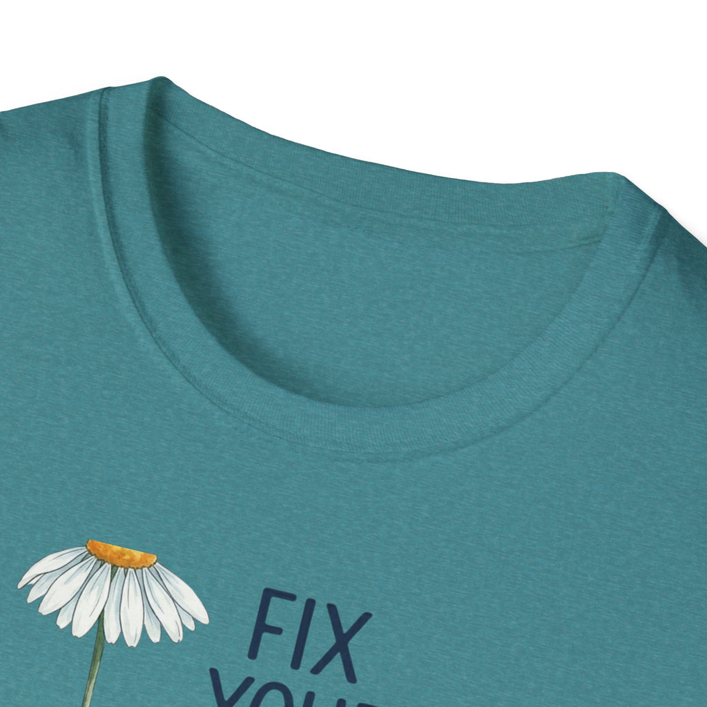 “Fix Your Eyes on Jesus” Daisy Christian Tee