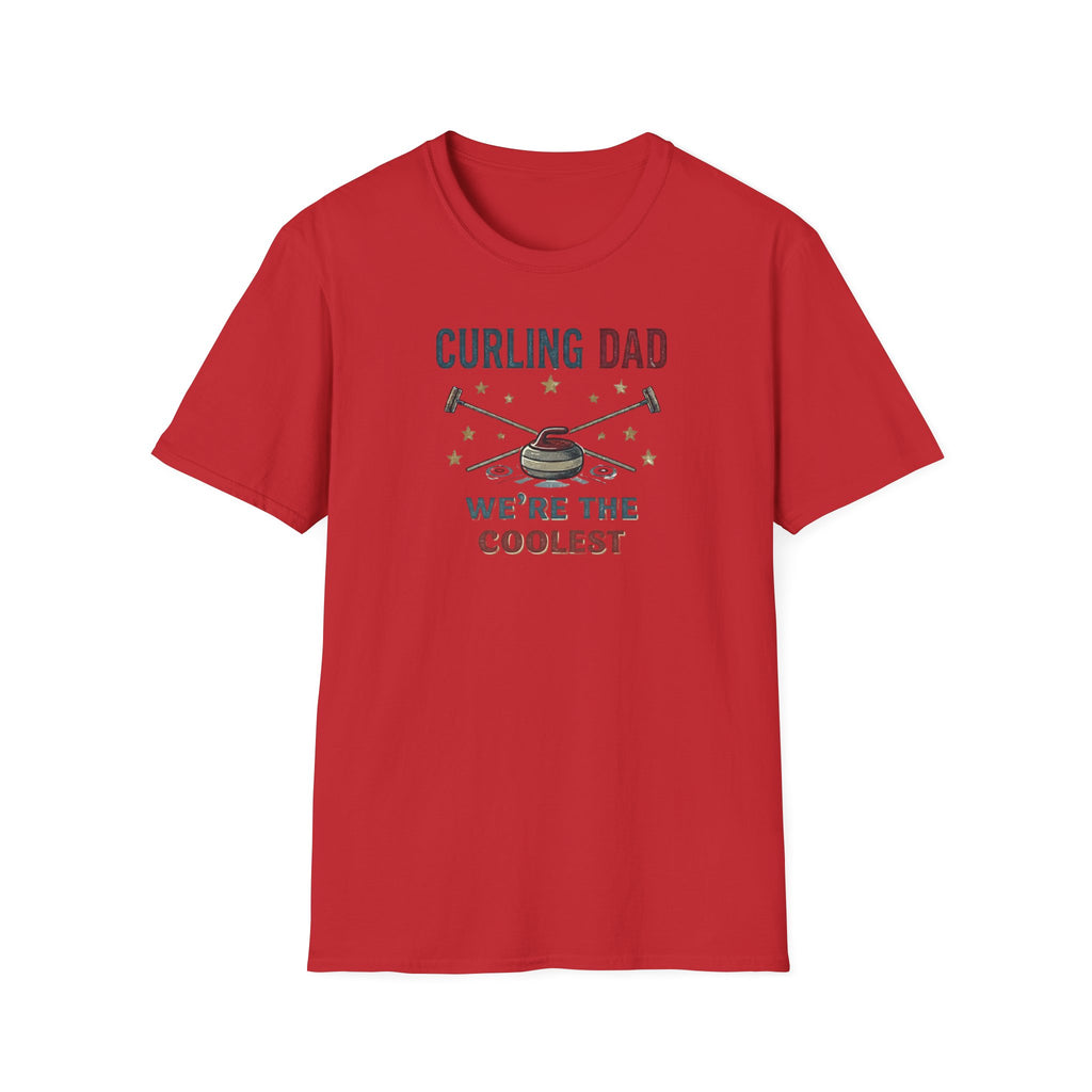 Curling Dad T-Shirt — "We're the Coolest" Retro Curling Family Tee