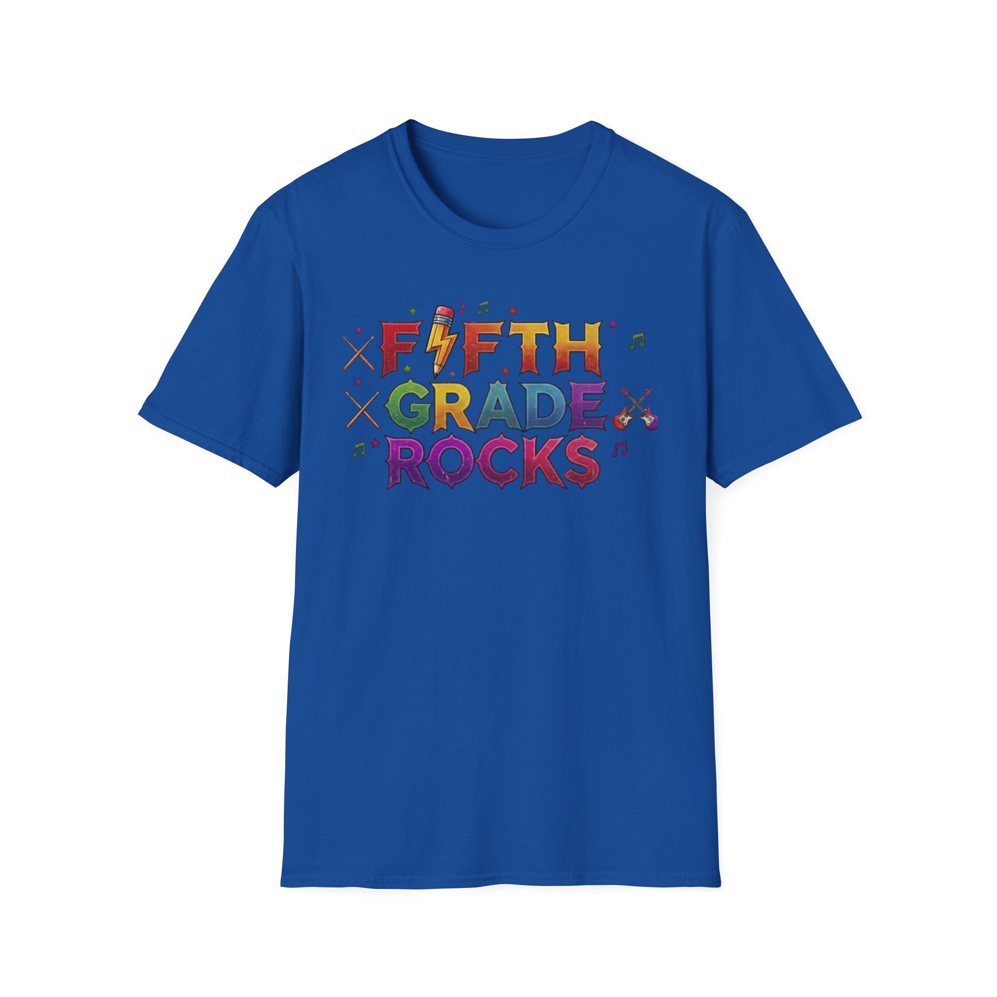 Fifth Grade Rocks T-Shirt — Colorful Back-to-School Teacher & Student Tee