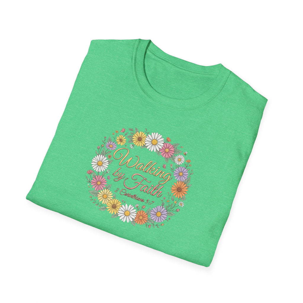 Walking by Faith Floral T-Shirt —