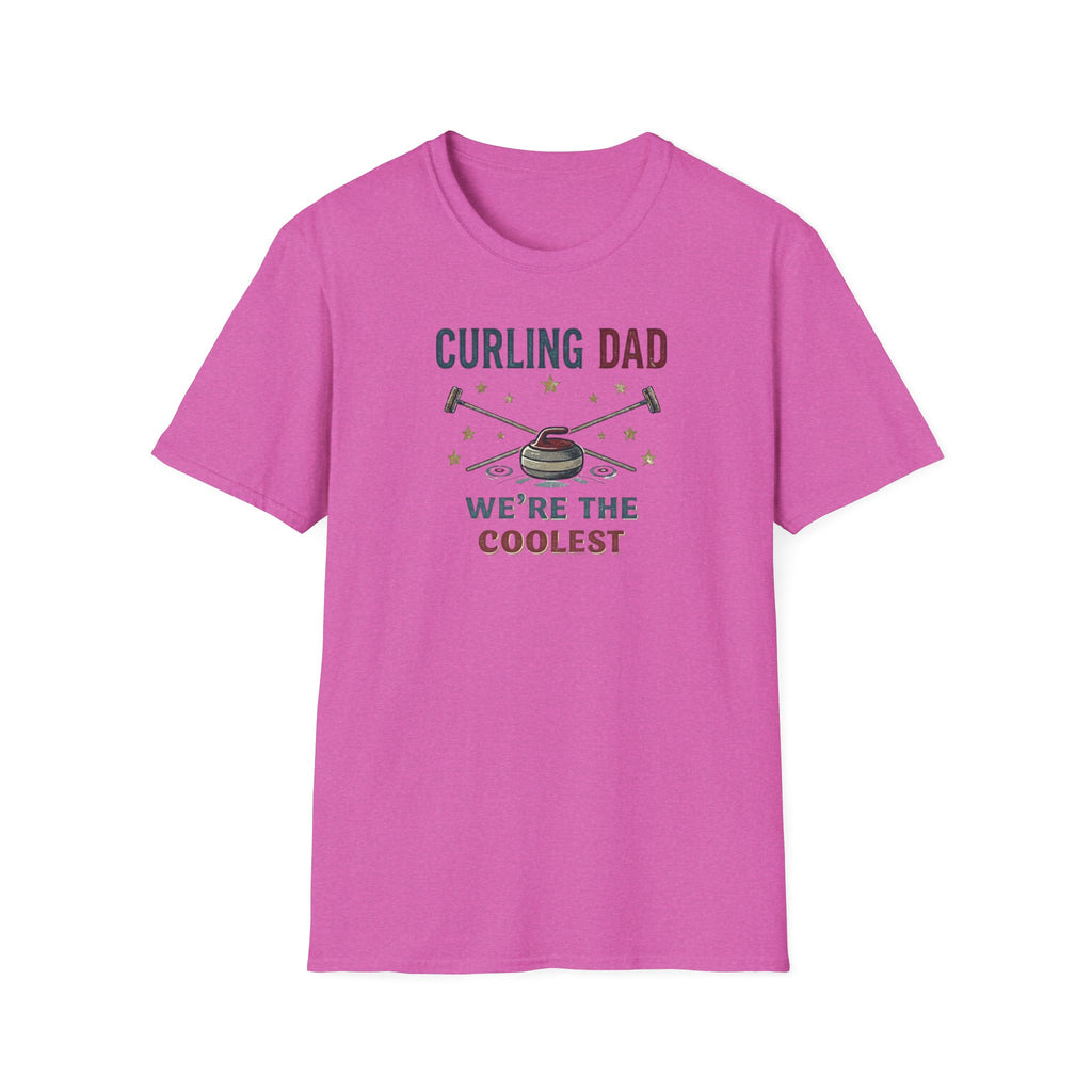 Curling Dad T-Shirt — "We're the Coolest" Retro Curling Family Tee