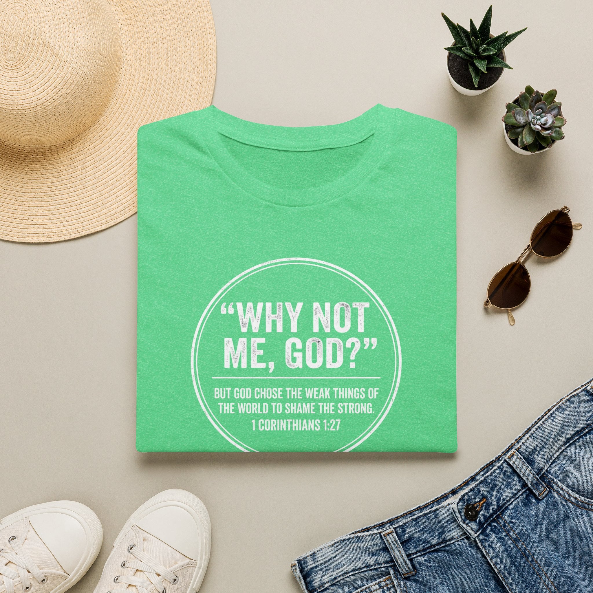 "Why Not Me, God?"  Tee
