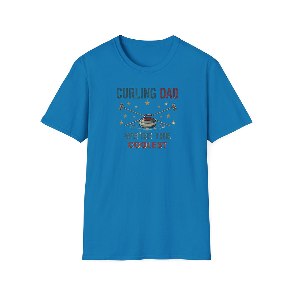 Curling Dad T-Shirt — "We're the Coolest" Retro Curling Family Tee