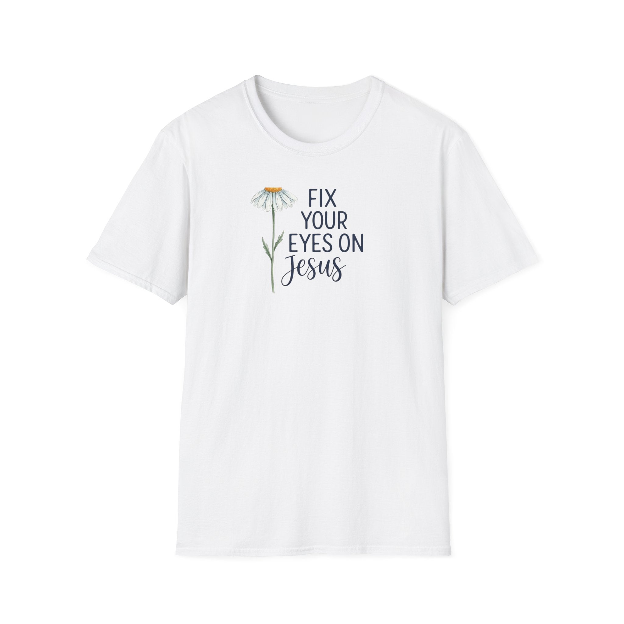 “Fix Your Eyes on Jesus” Daisy Christian Tee