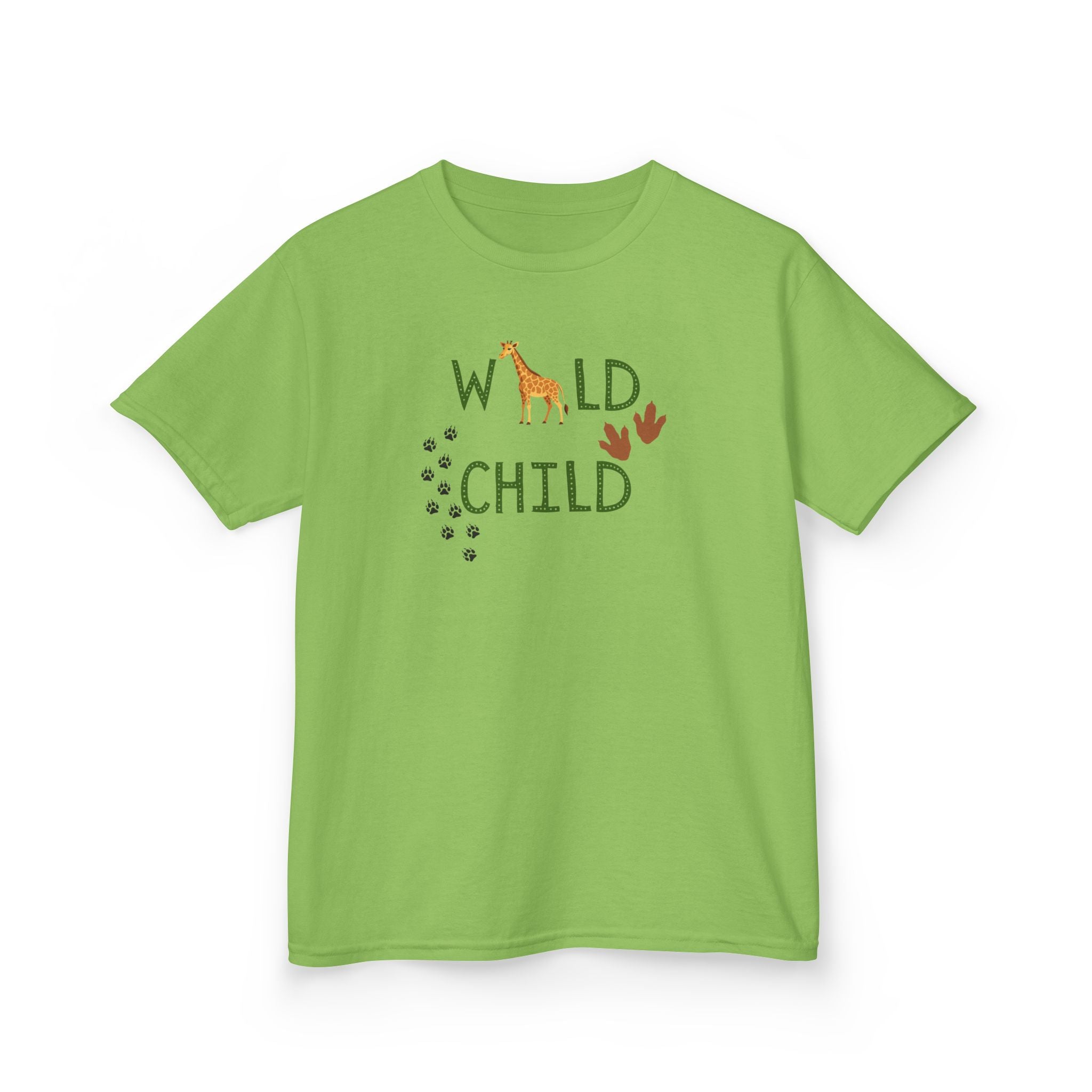 Kids Tee - "Wild Child" Safari Giraffe Graphic