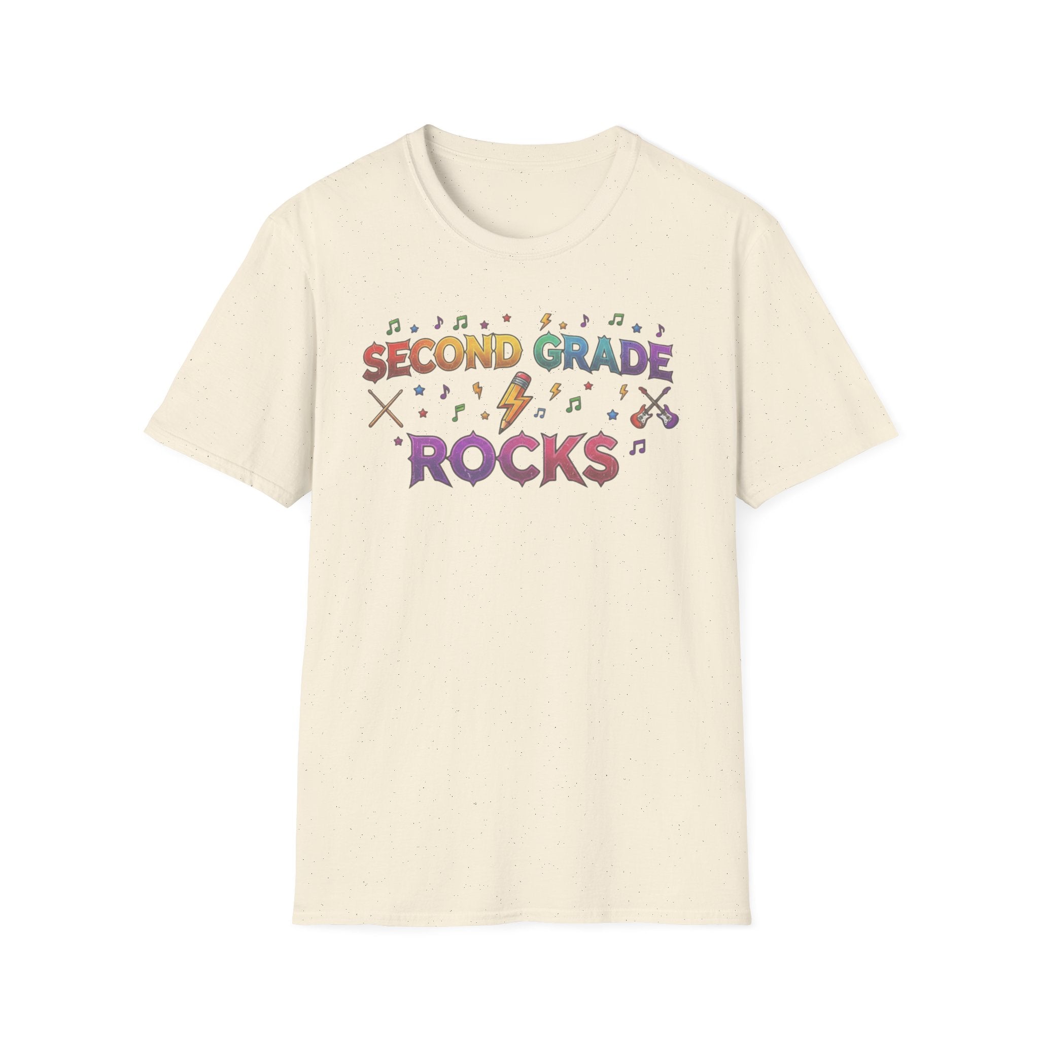 Second Grade Rocks T-Shirt — Fun Teacher & Student School Spirit Tee