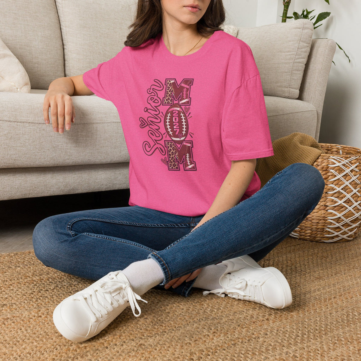 Senior Mom Football 2024 T-Shirt