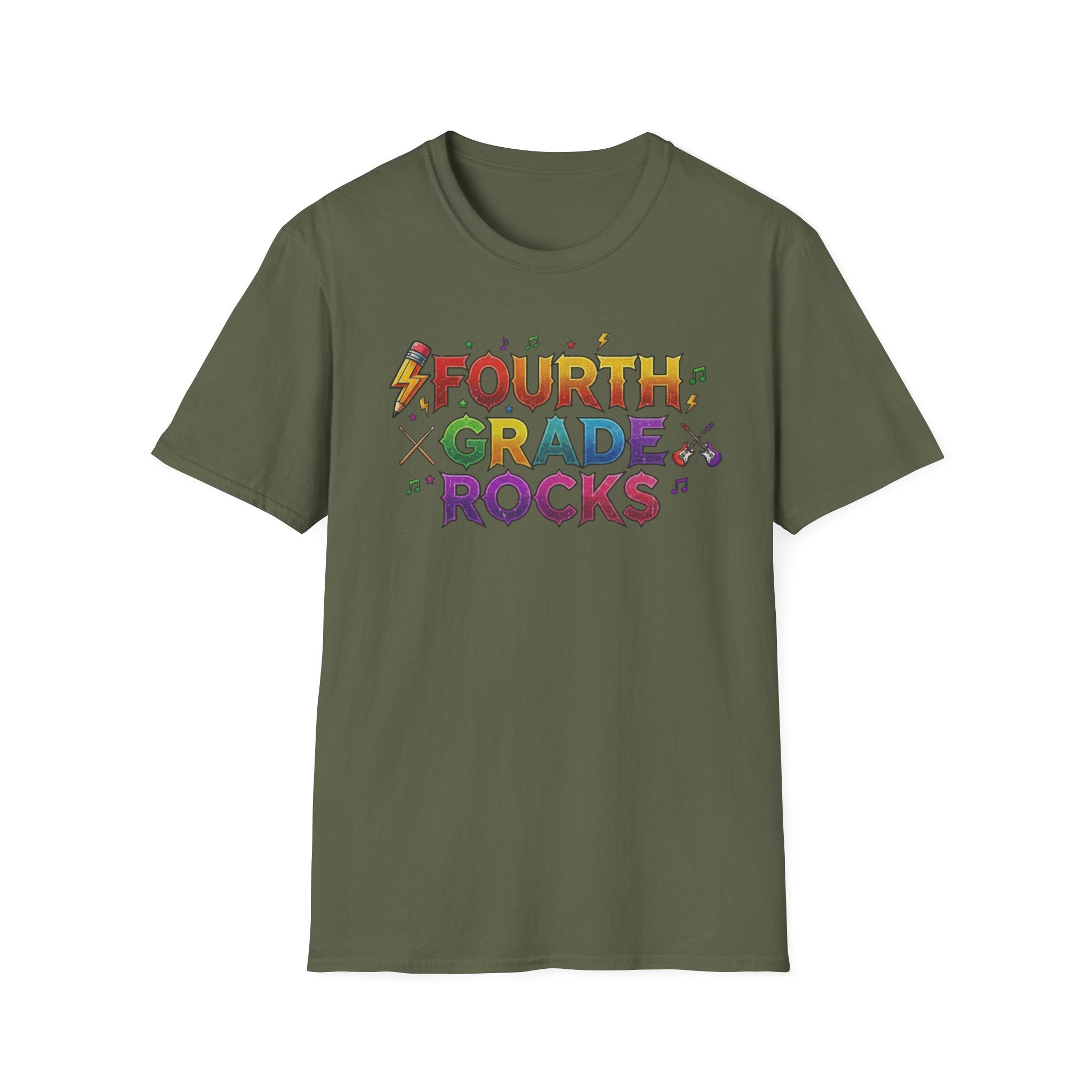 Fourth Grade Rocks T-Shirt — Colorful Teacher/Student Appreciation Tee