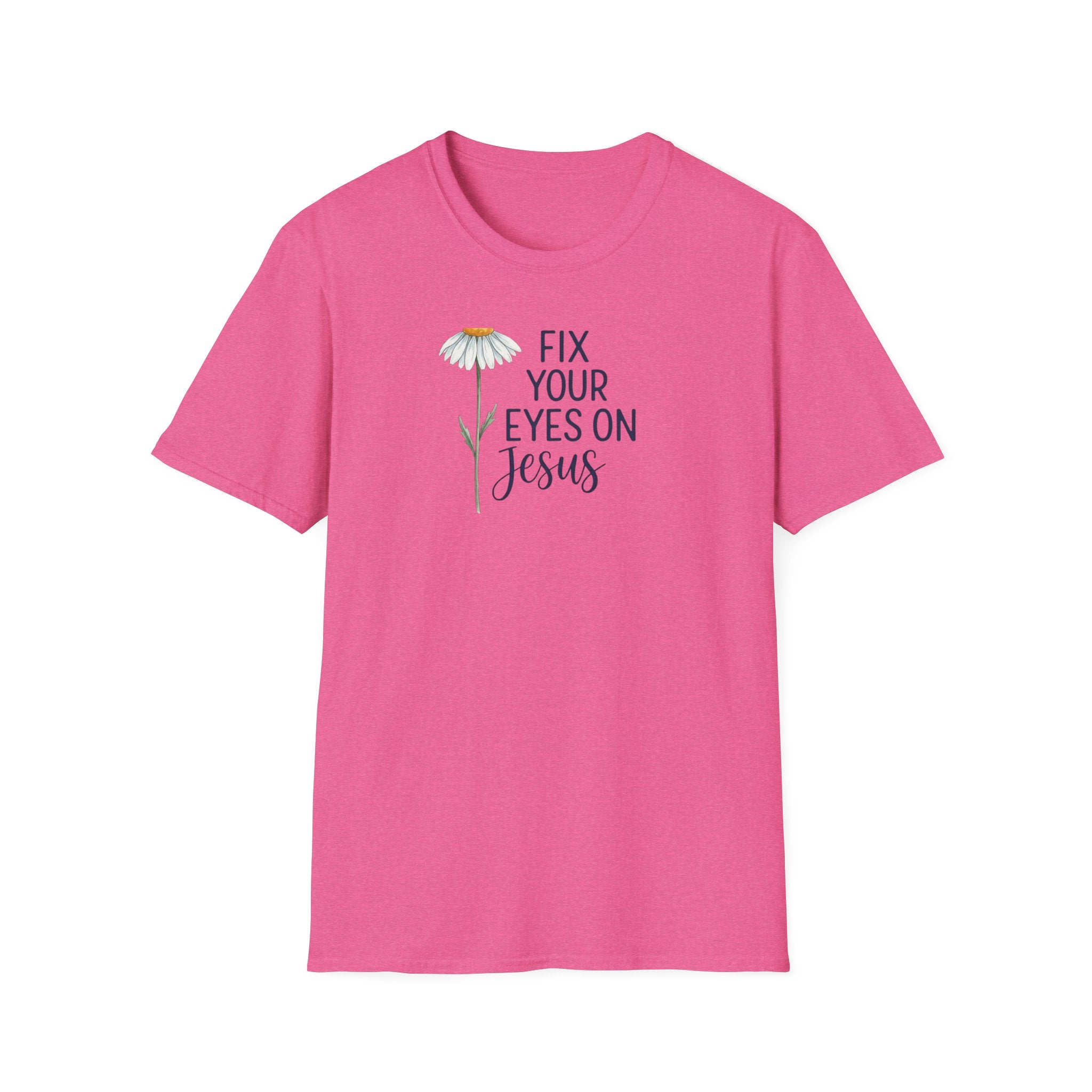 “Fix Your Eyes on Jesus” Daisy Christian Tee
