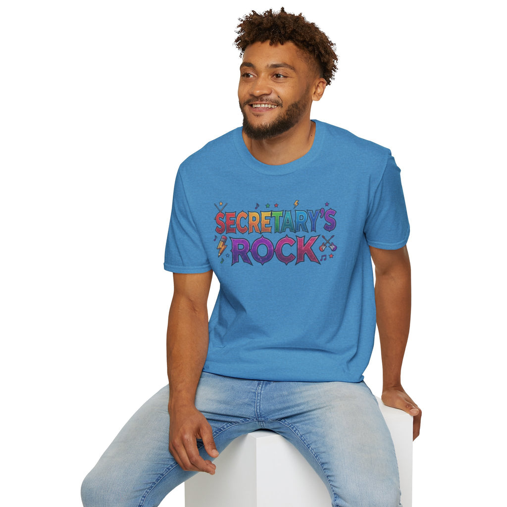 Secretary's Rock T-Shirt — Fun Colorful Office Appreciation Tee