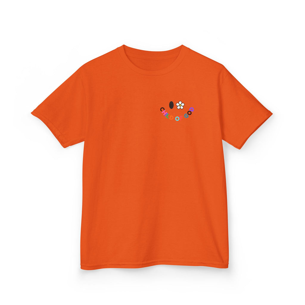 Child of God Kids Tee — Floral Daisy Christian T‑Shirt for Girls & Boys