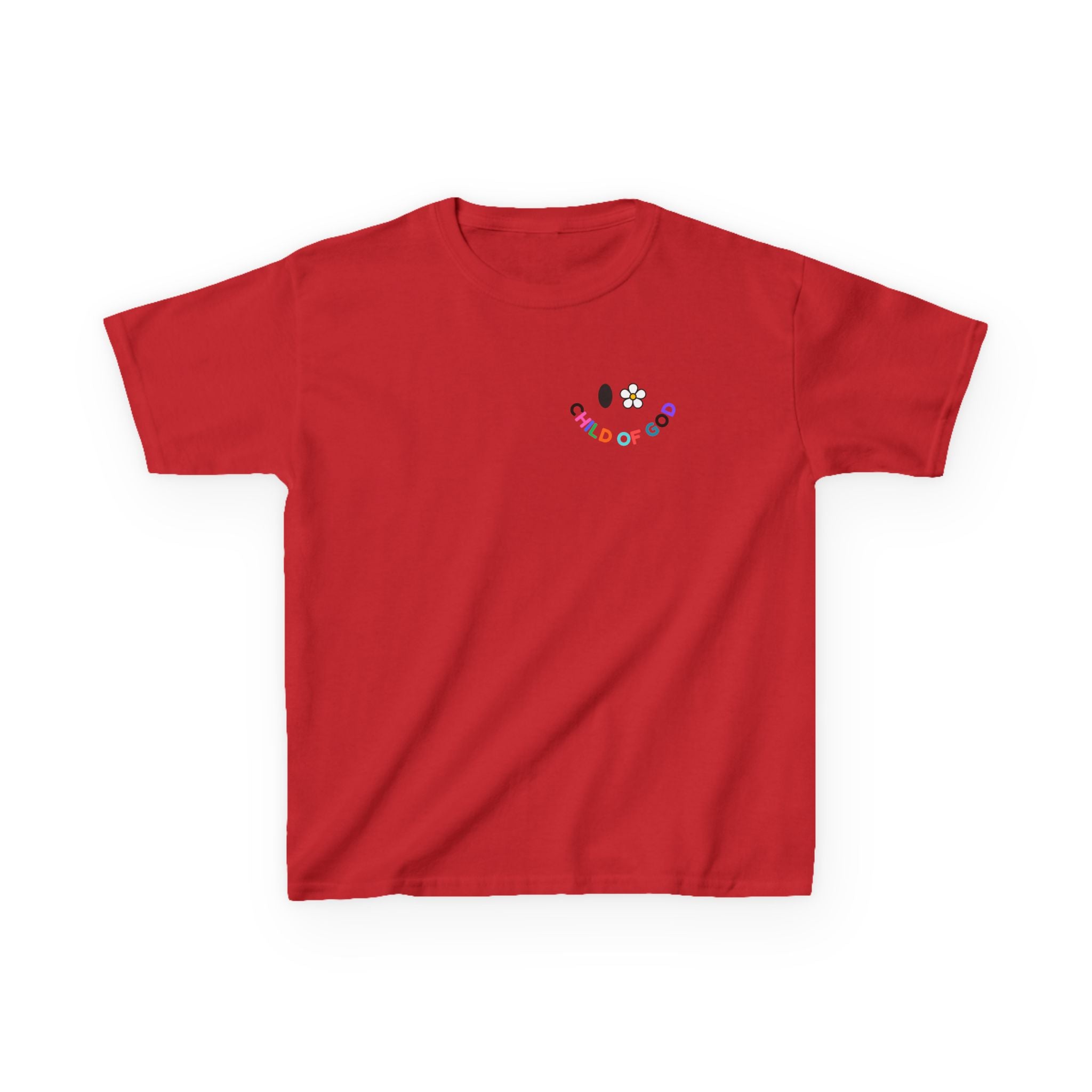 Child of God Kids Tee — Floral Daisy Christian T‑Shirt for Girls & Boys