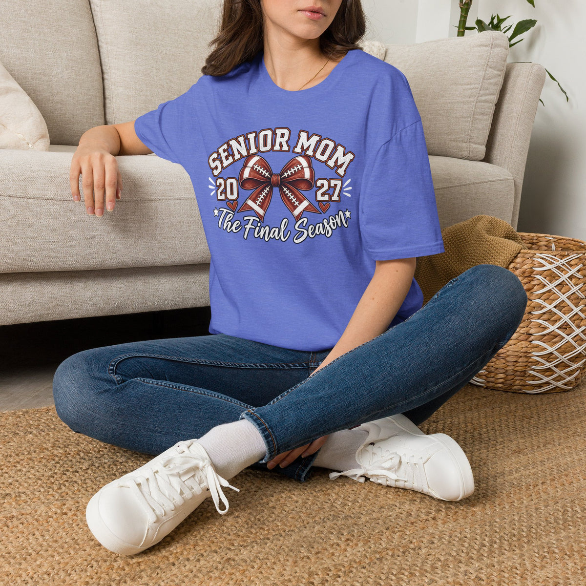 Senior Mom 2027 Football Tee – The Final Season