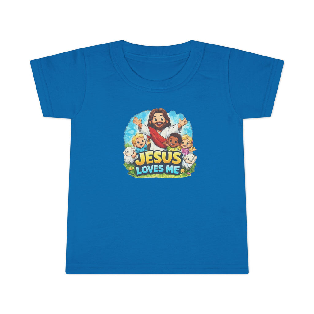 Toddler T-Shirt - "Jesus Loves Me" Cute Christian Kids Tee