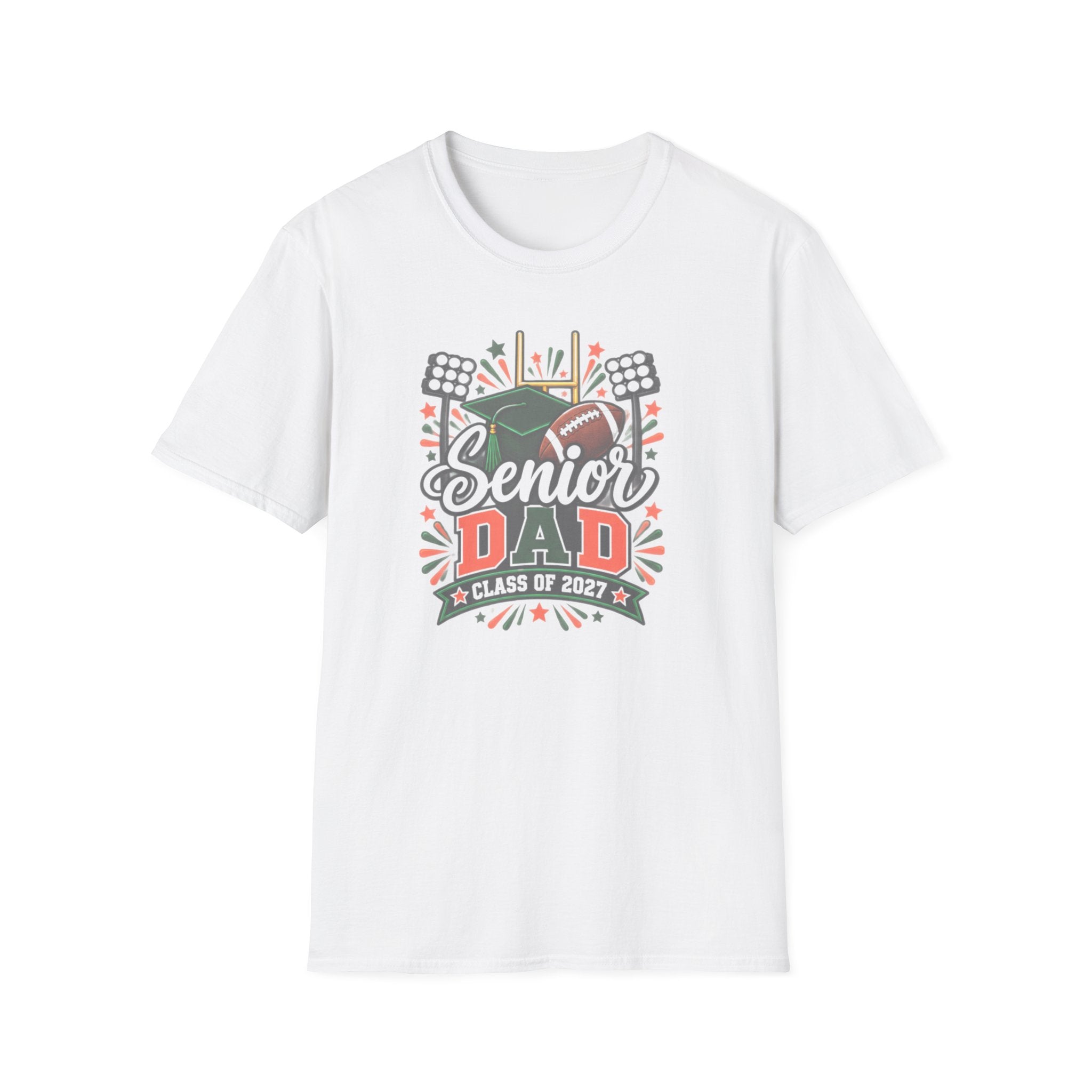 Senior Dad T-Shirt — Class of 2027 Football & Graduation Celebration Tee