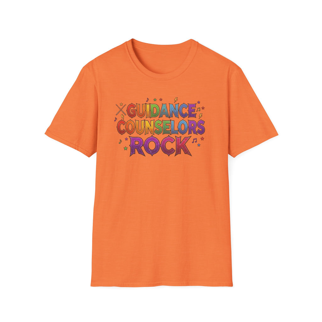 Guidance Counselors Rock T-Shirt — Colorful Retro School Counselor Appreciation Tee