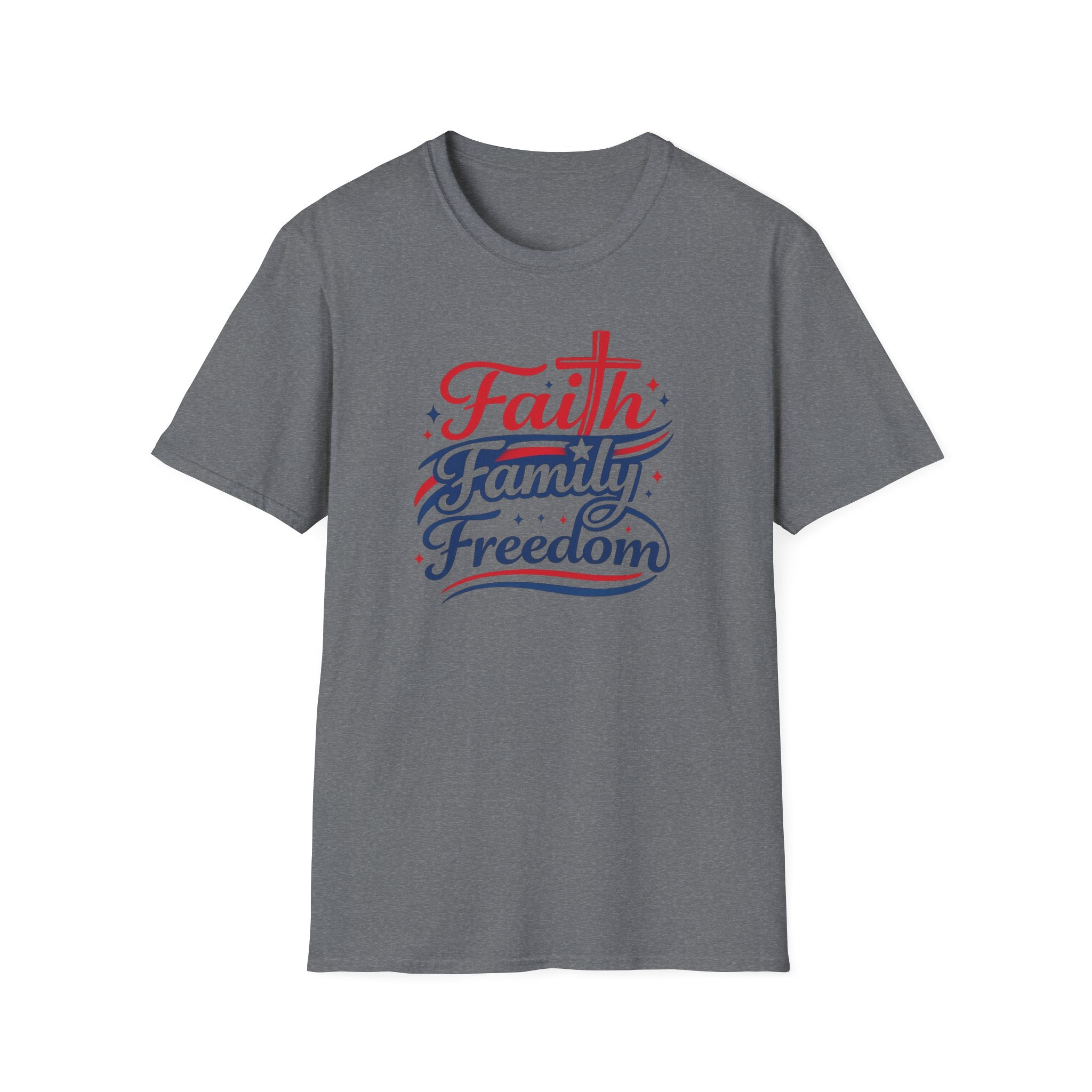 Faith Family Freedom T-Shirt — Patriotic Christian Tee