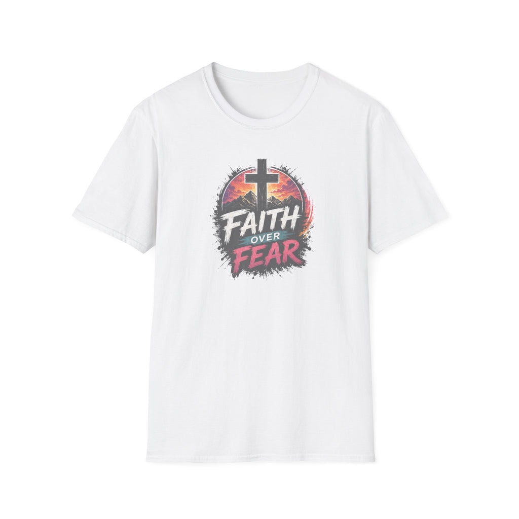 Faith Over Fear T‑Shirt — Christian Cross Inspirational Tee