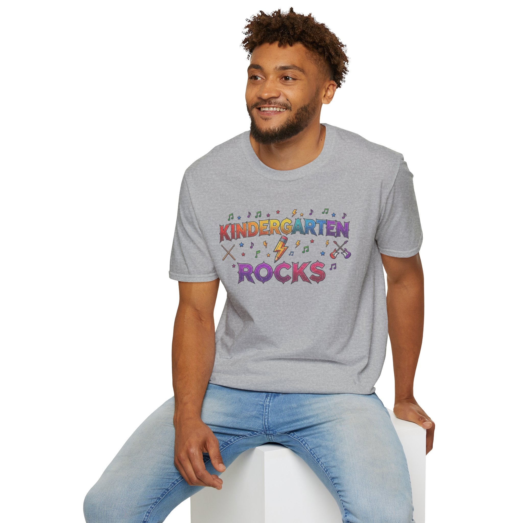 Kindergarten Rocks T-Shirt — Cute Colorful Back-to-School Tee for Teachers & Students