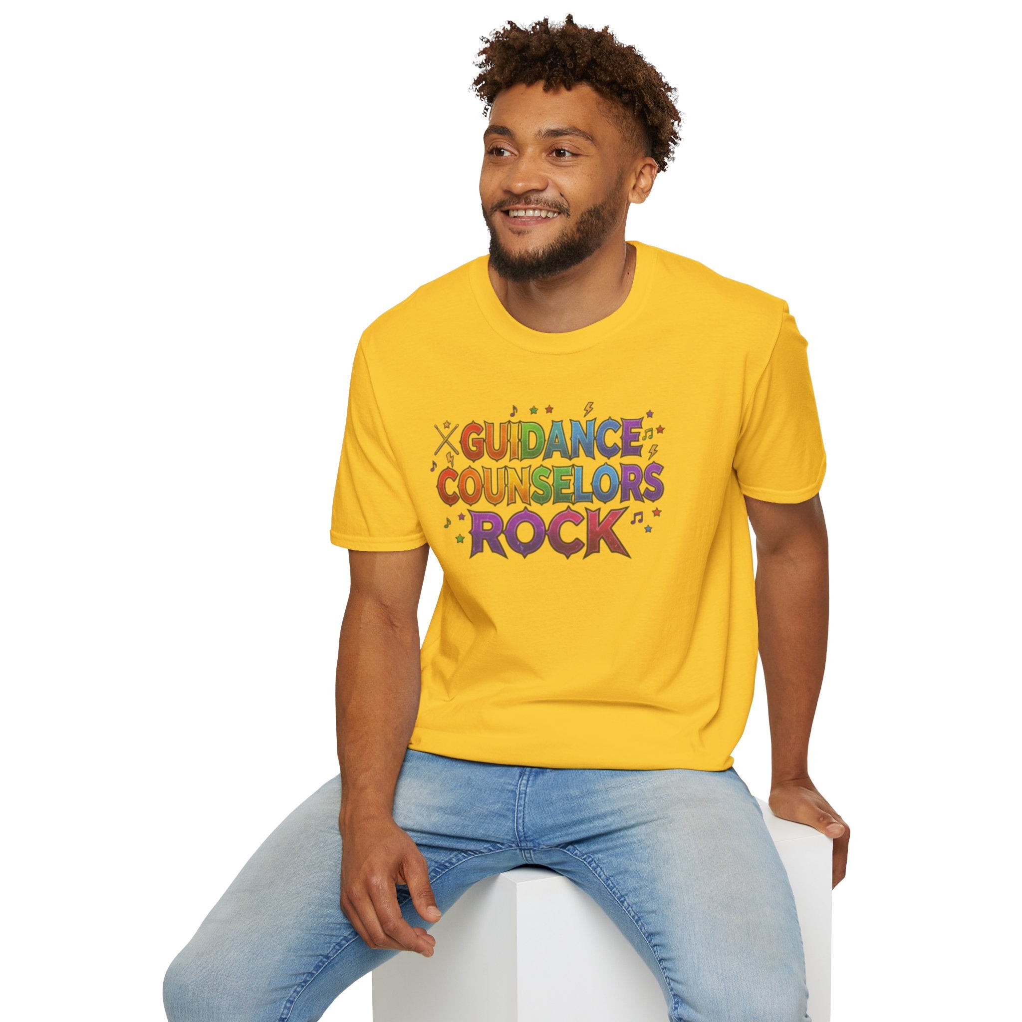 Guidance Counselors Rock T-Shirt — Colorful Retro School Counselor Appreciation Tee