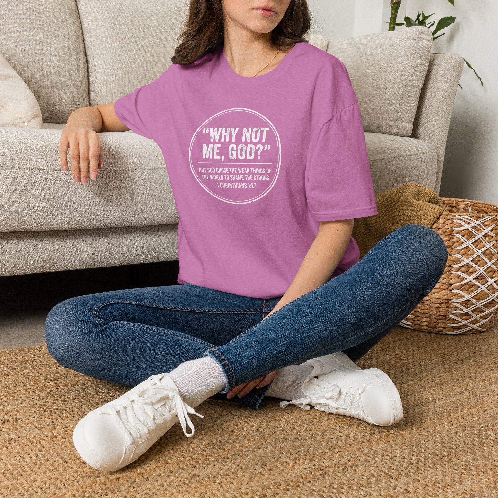 "Why Not Me, God?"  Tee