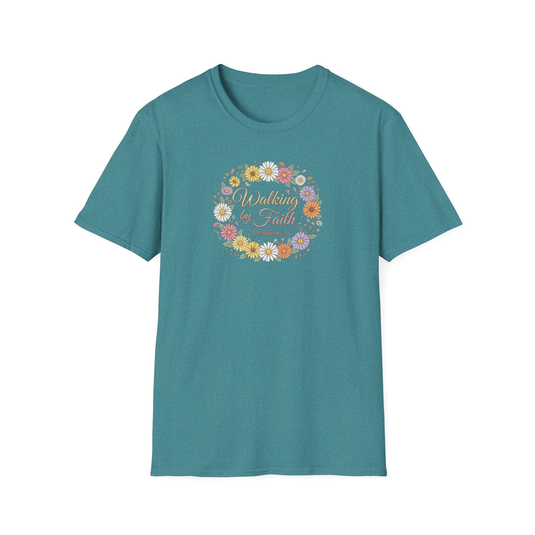 Walking by Faith Floral T-Shirt —