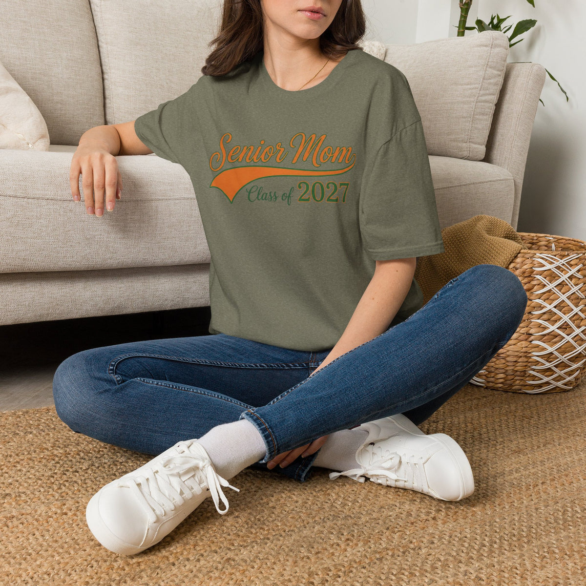 Senior Mom T-Shirt — Class of 2027 Graduation Gift