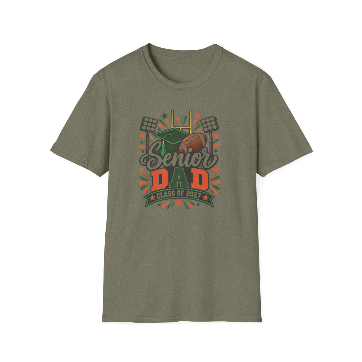 Senior Dad T-Shirt — Class of 2027 Football & Graduation Celebration Tee