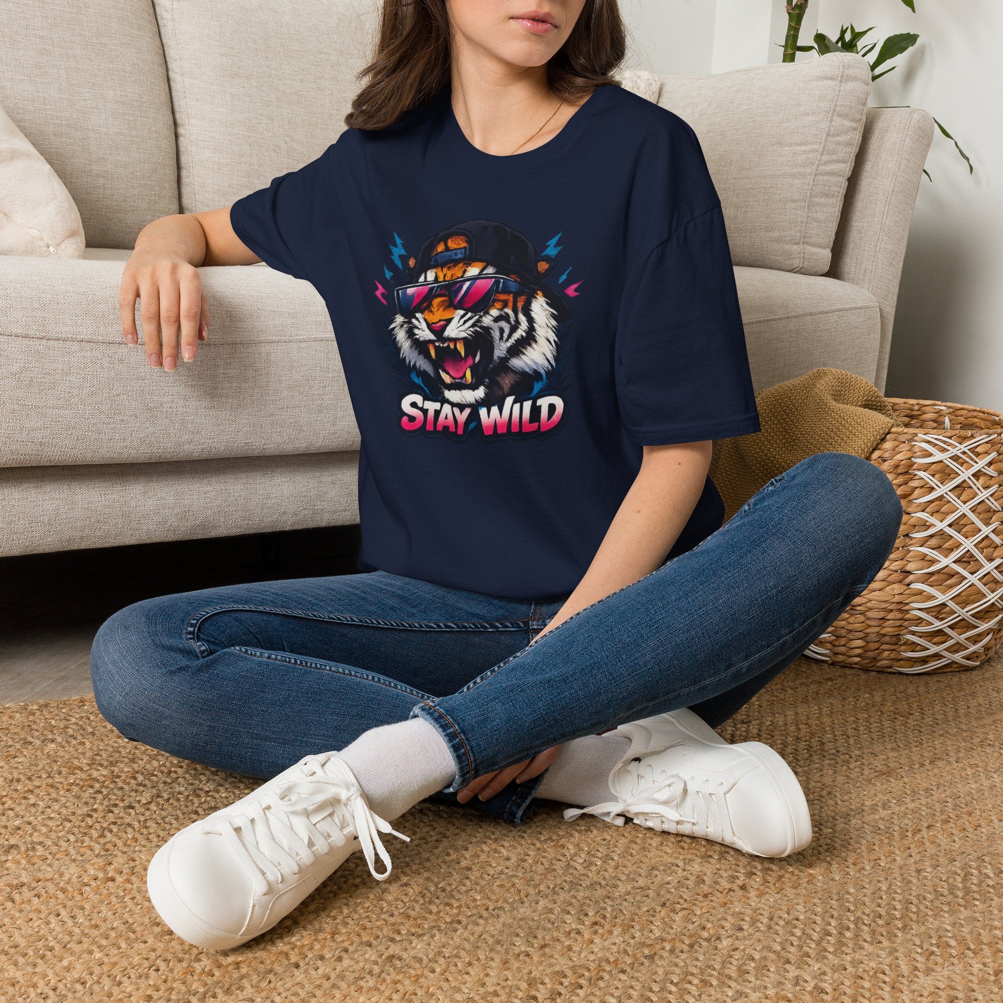 Tiger 'Stay Wild' Graphic T-Shirt
