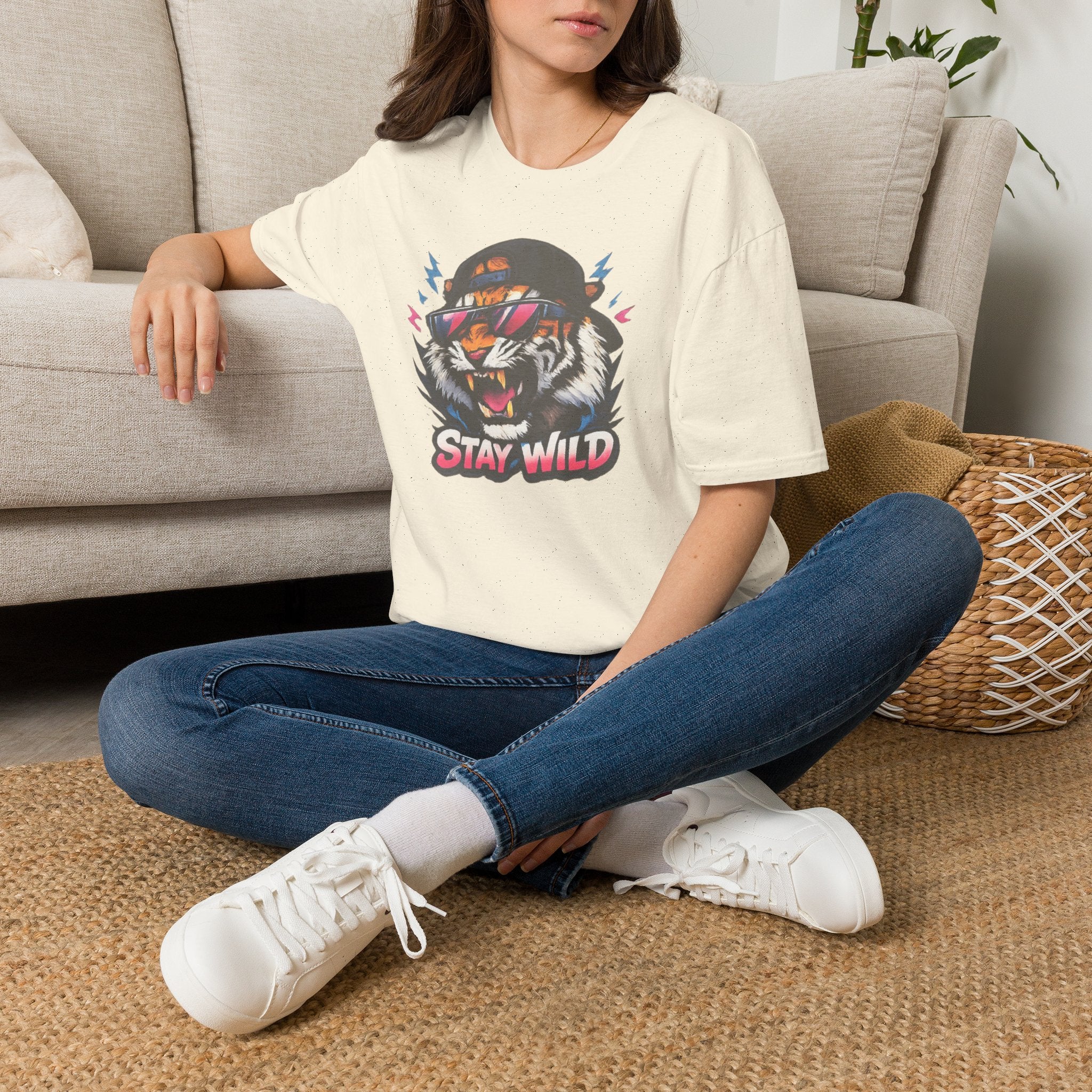 Tiger 'Stay Wild' Graphic T-Shirt