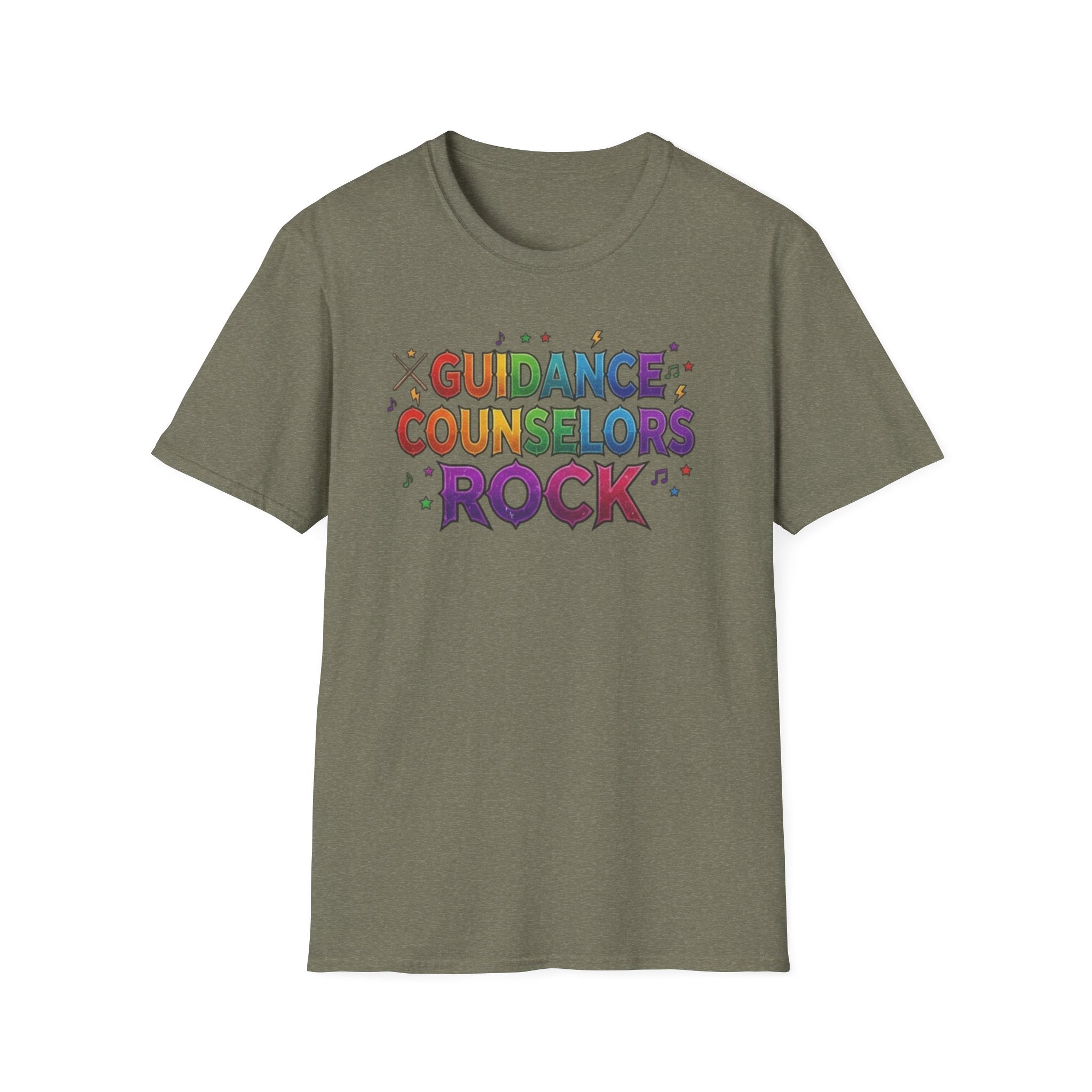 Guidance Counselors Rock T-Shirt — Colorful Retro School Counselor Appreciation Tee