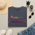 Cafeteria Staff Rock T-Shirt — Retro Rainbow School Lunch Crew Tee