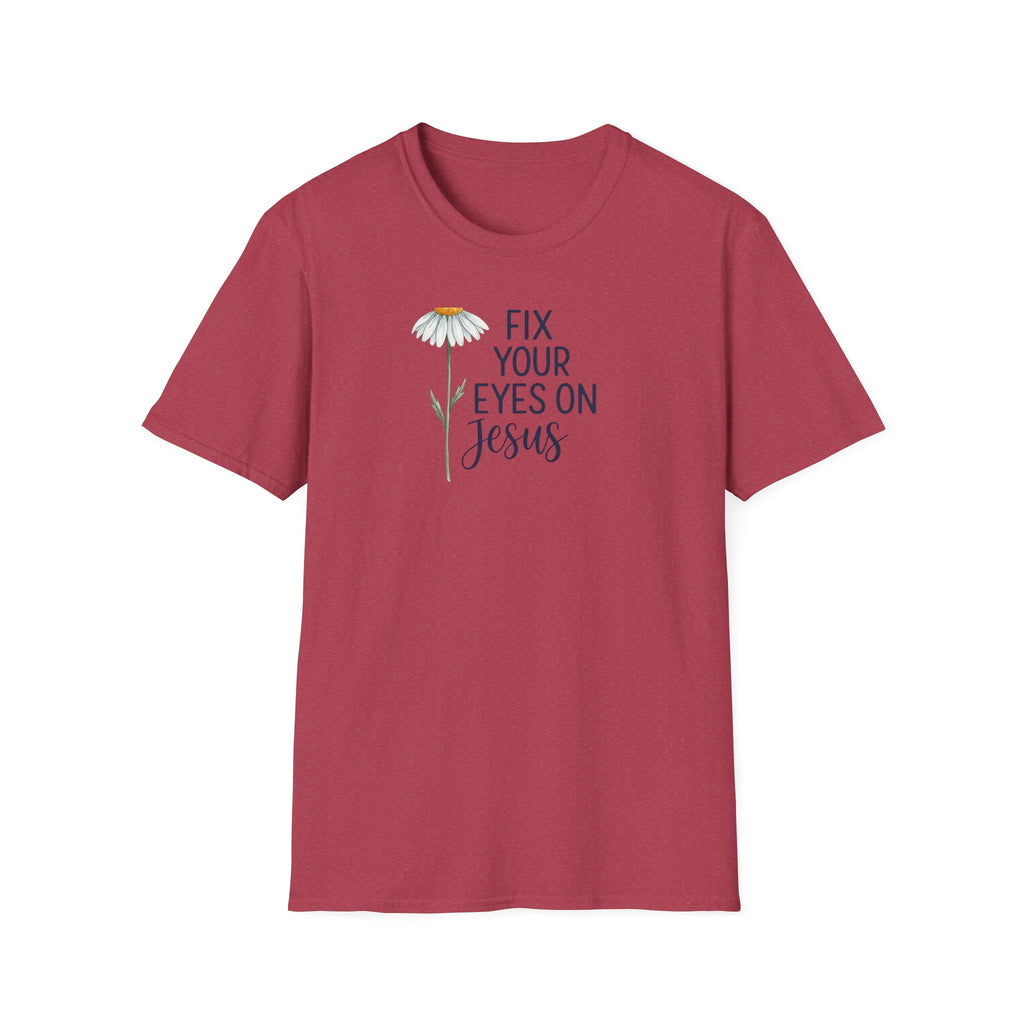 “Fix Your Eyes on Jesus” Daisy Christian Tee