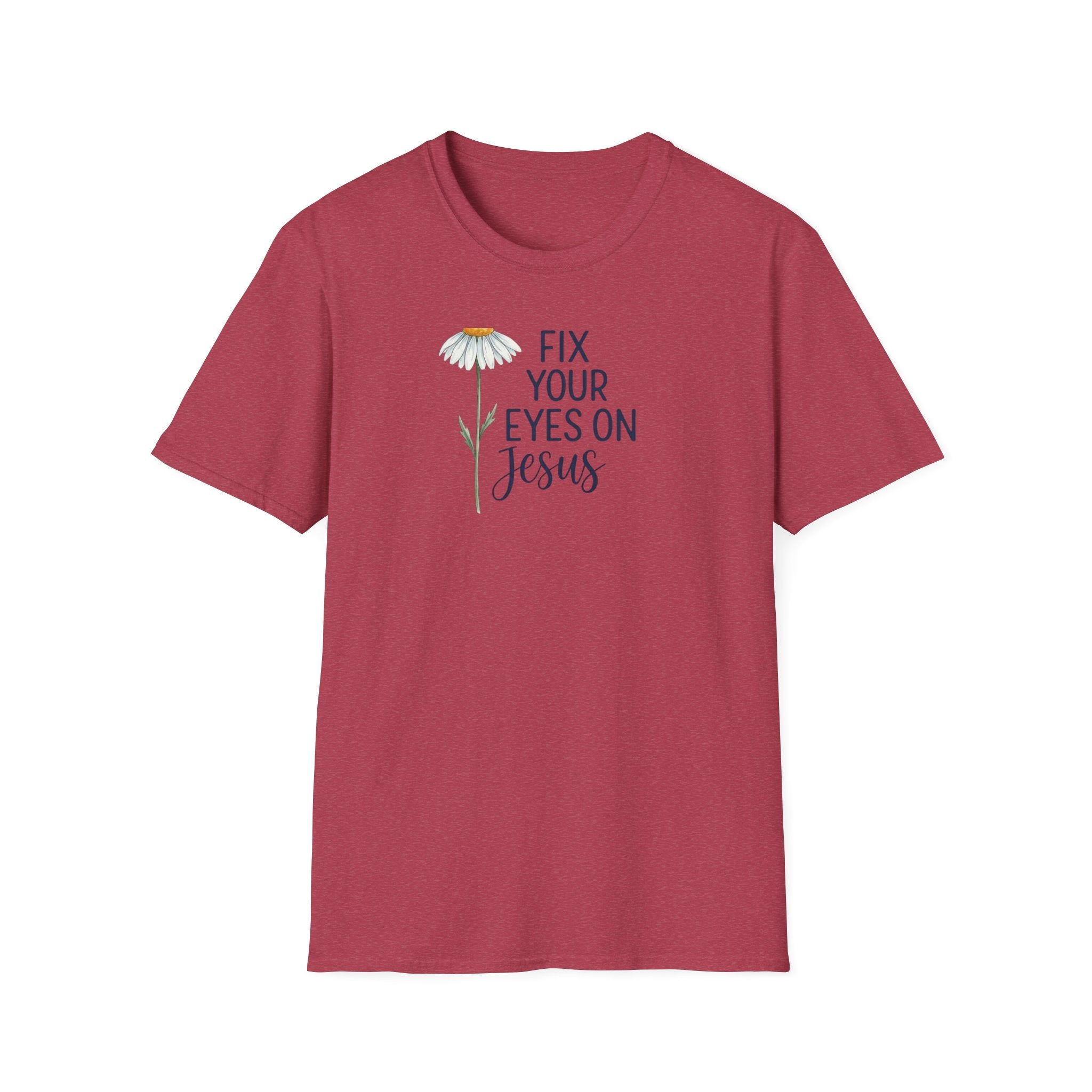 “Fix Your Eyes on Jesus” Daisy Christian Tee