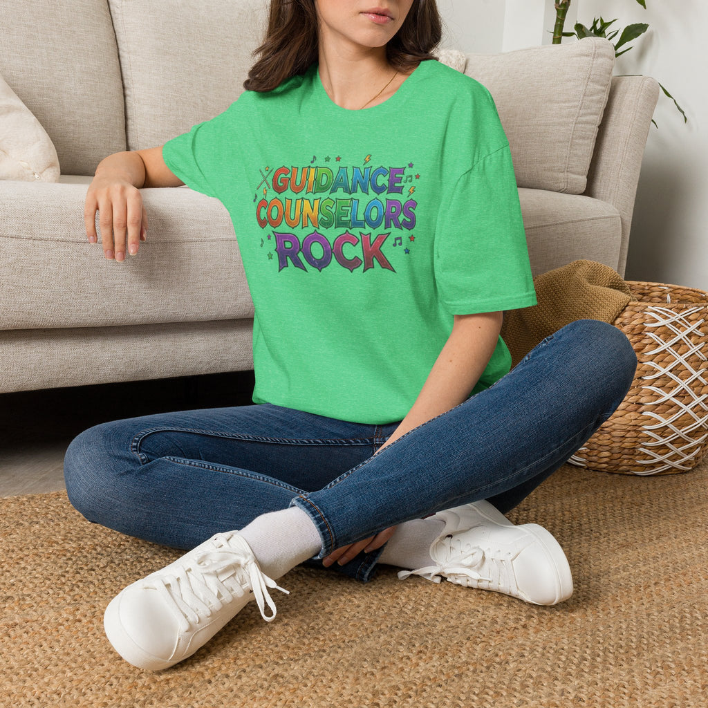 Guidance Counselors Rock T-Shirt — Colorful Retro School Counselor Appreciation Tee