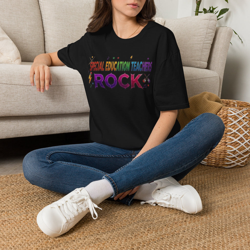 Special Education Teachers Rock T-Shirt — Colorful Teacher Appreciation Tee