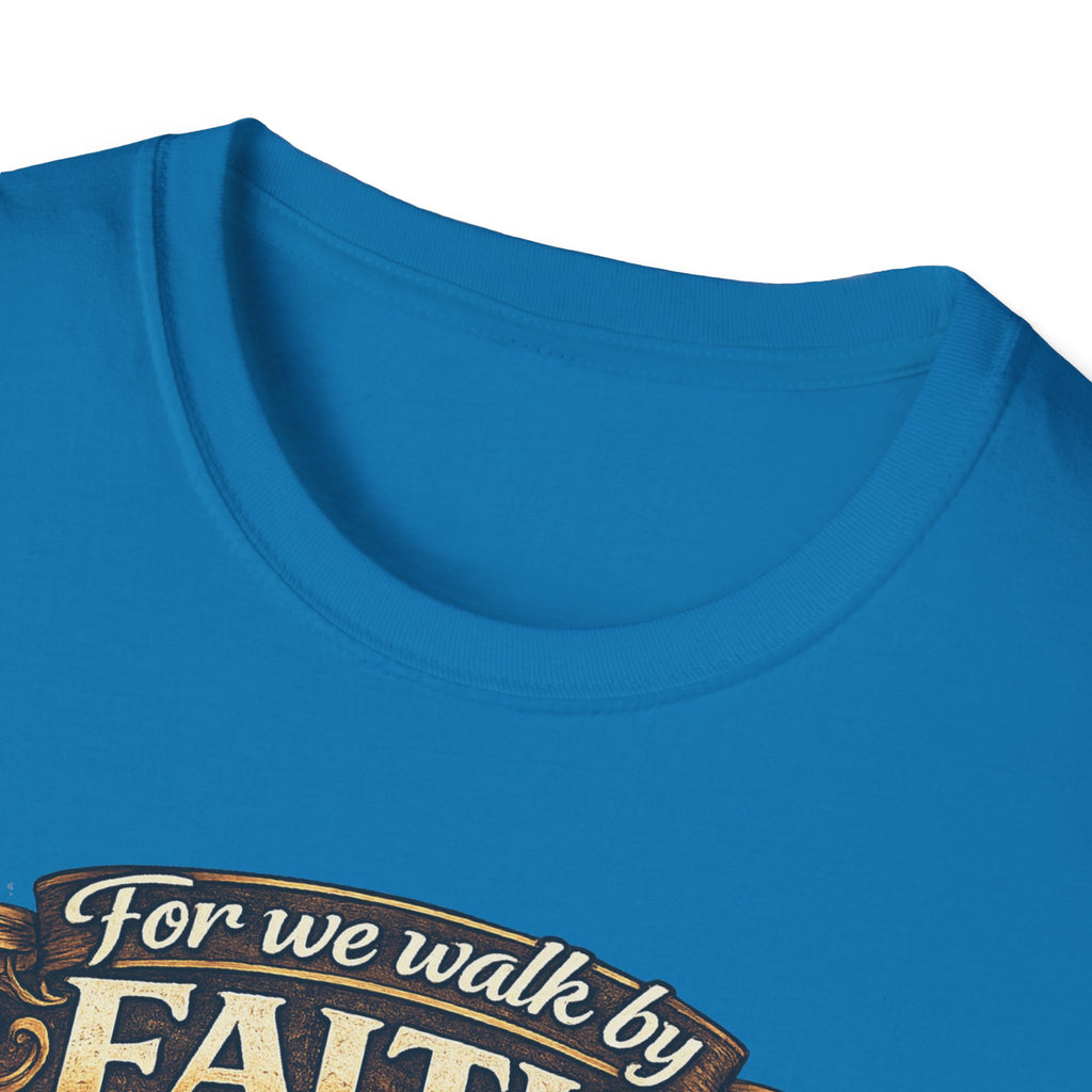 For We Walk By Faith Not By Sight Christian Tee