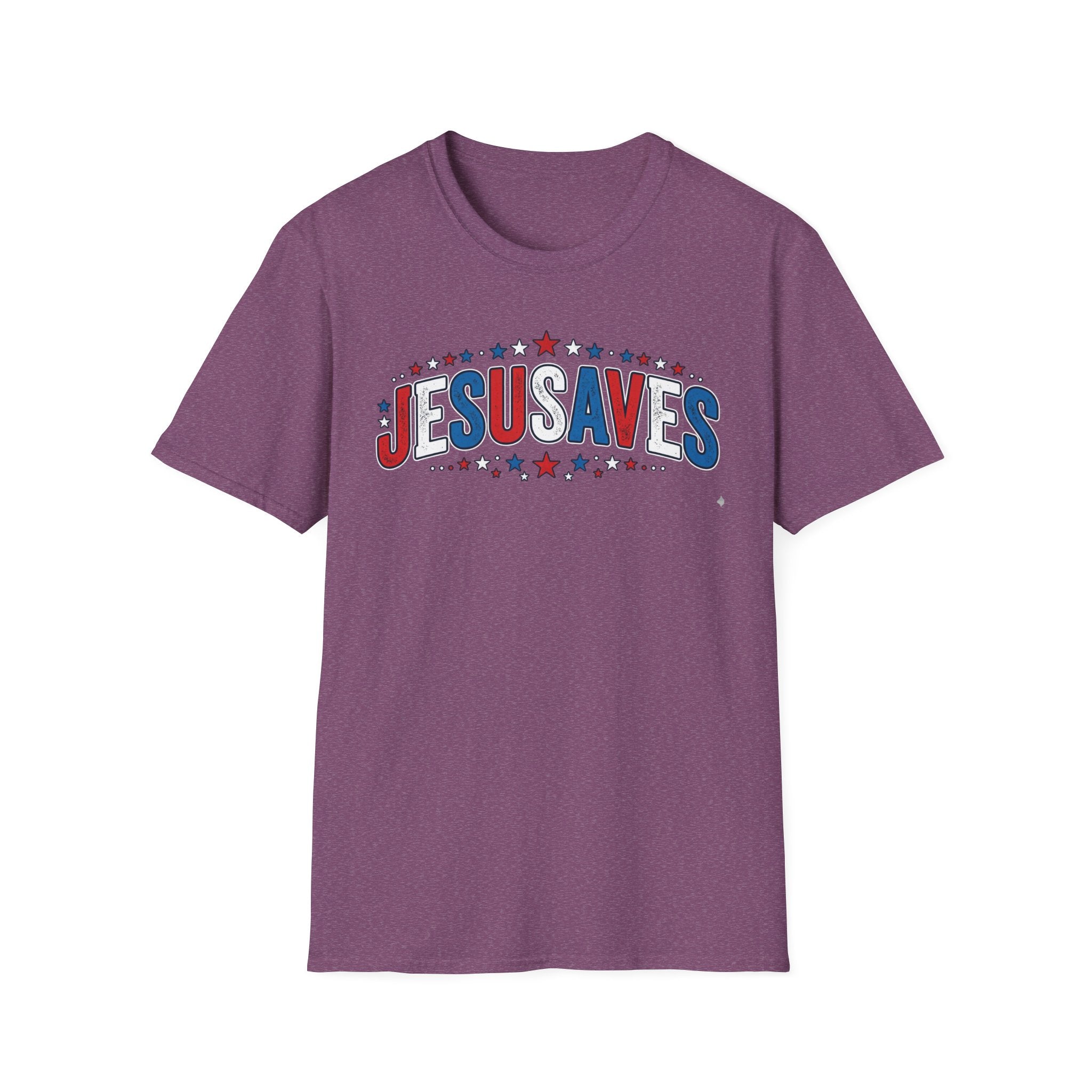 Jesus Saves T-Shirt — Patriotic Christian Faith Tee