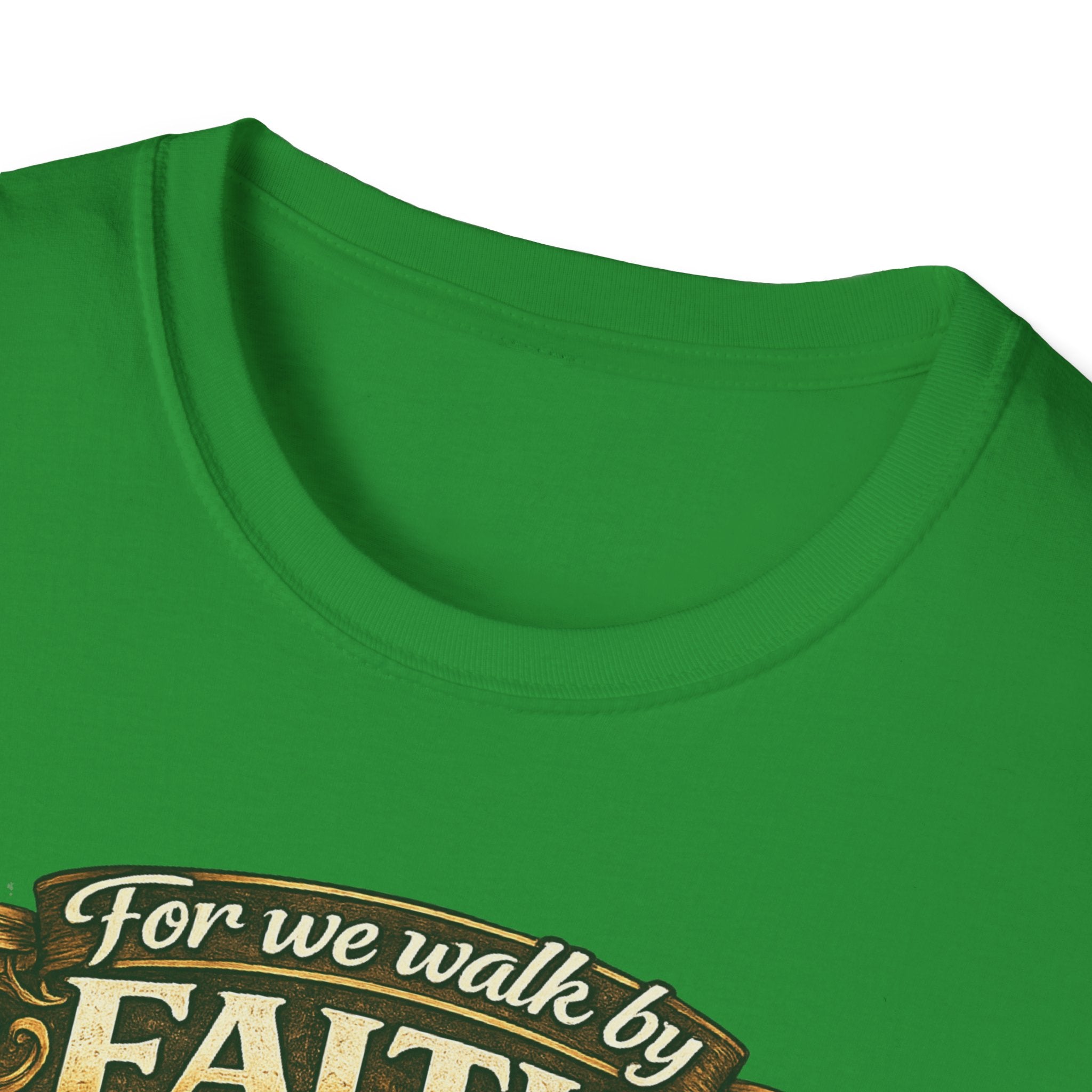 For We Walk By Faith Not By Sight Christian Tee