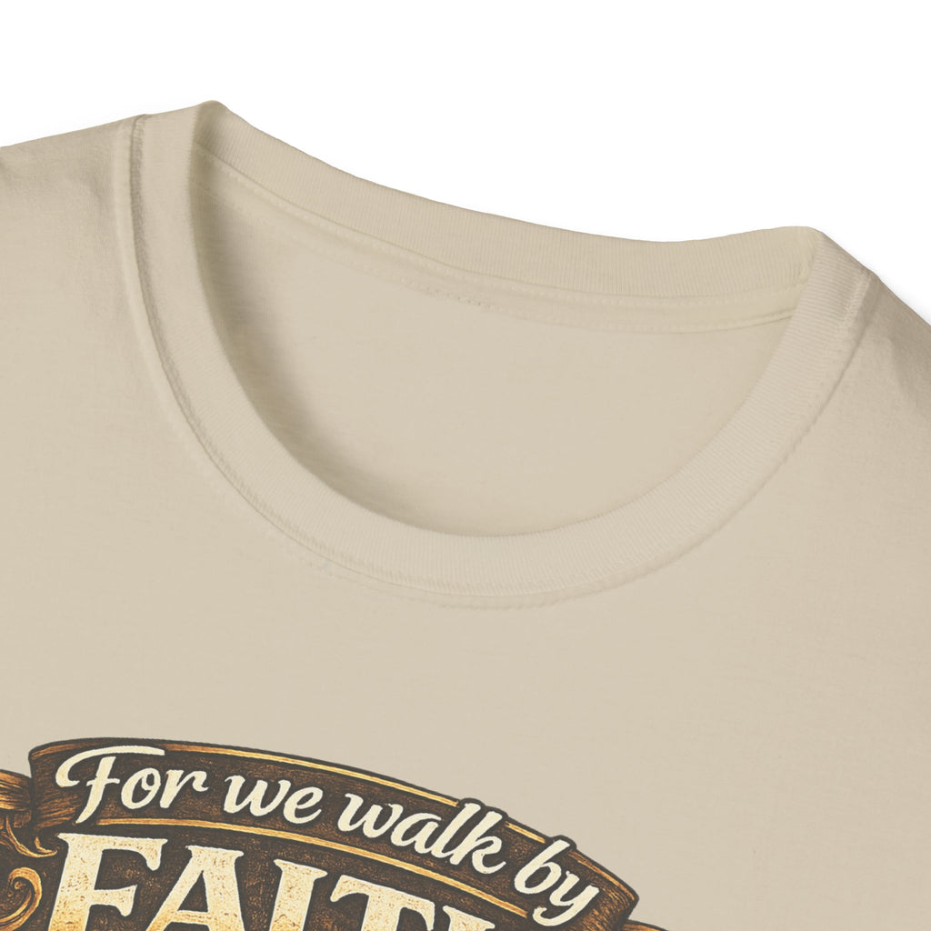 For We Walk By Faith Not By Sight Christian Tee