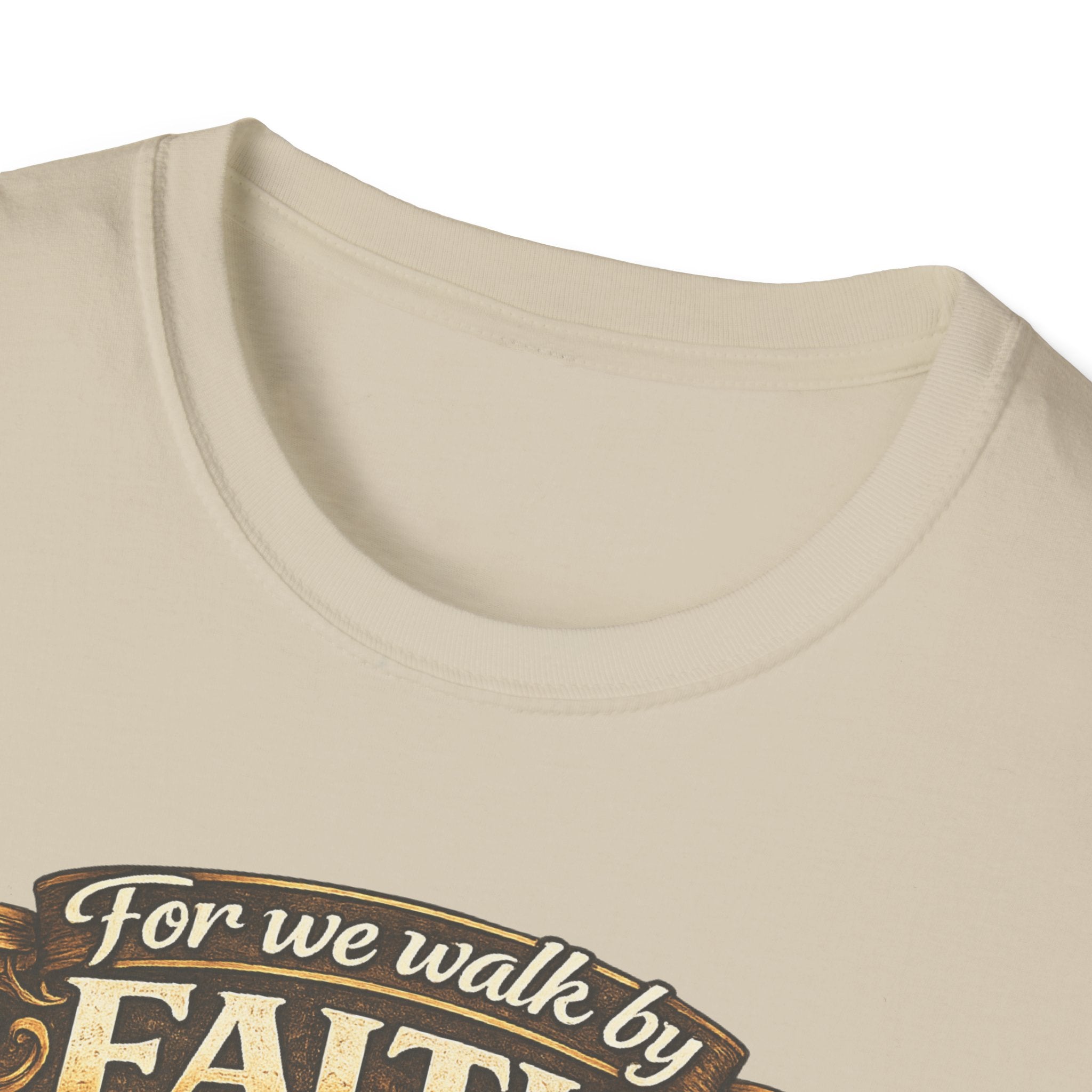 For We Walk By Faith Not By Sight Christian Tee
