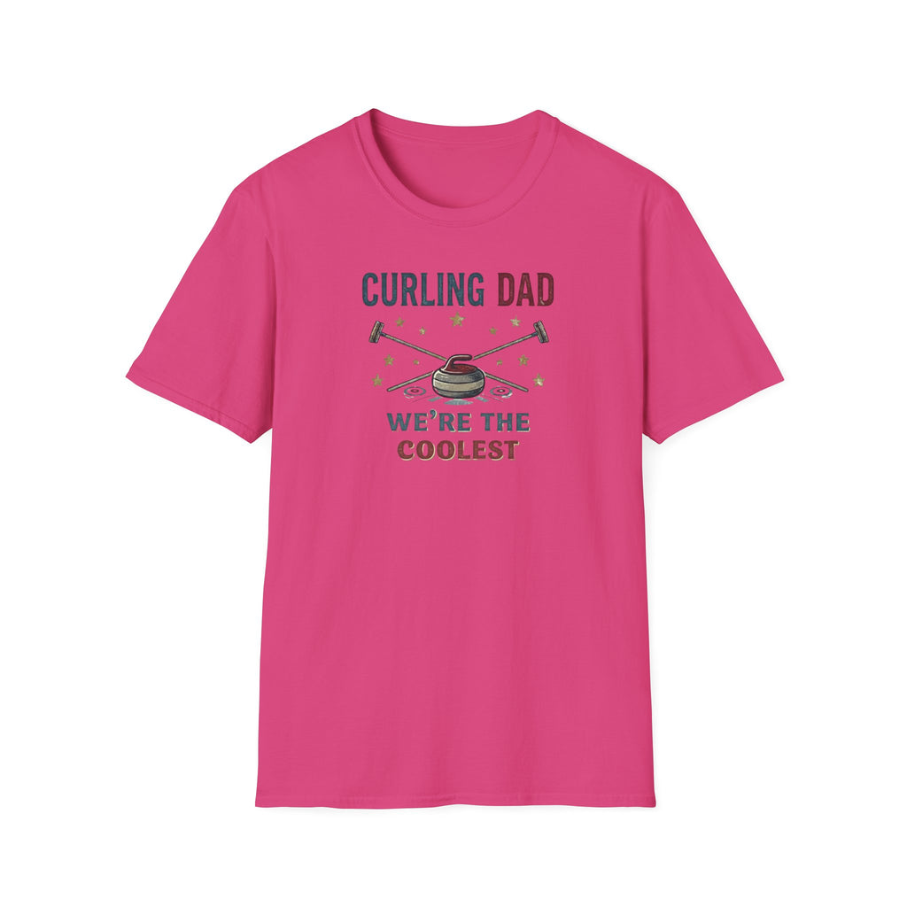 Curling Dad T-Shirt — "We're the Coolest" Retro Curling Family Tee