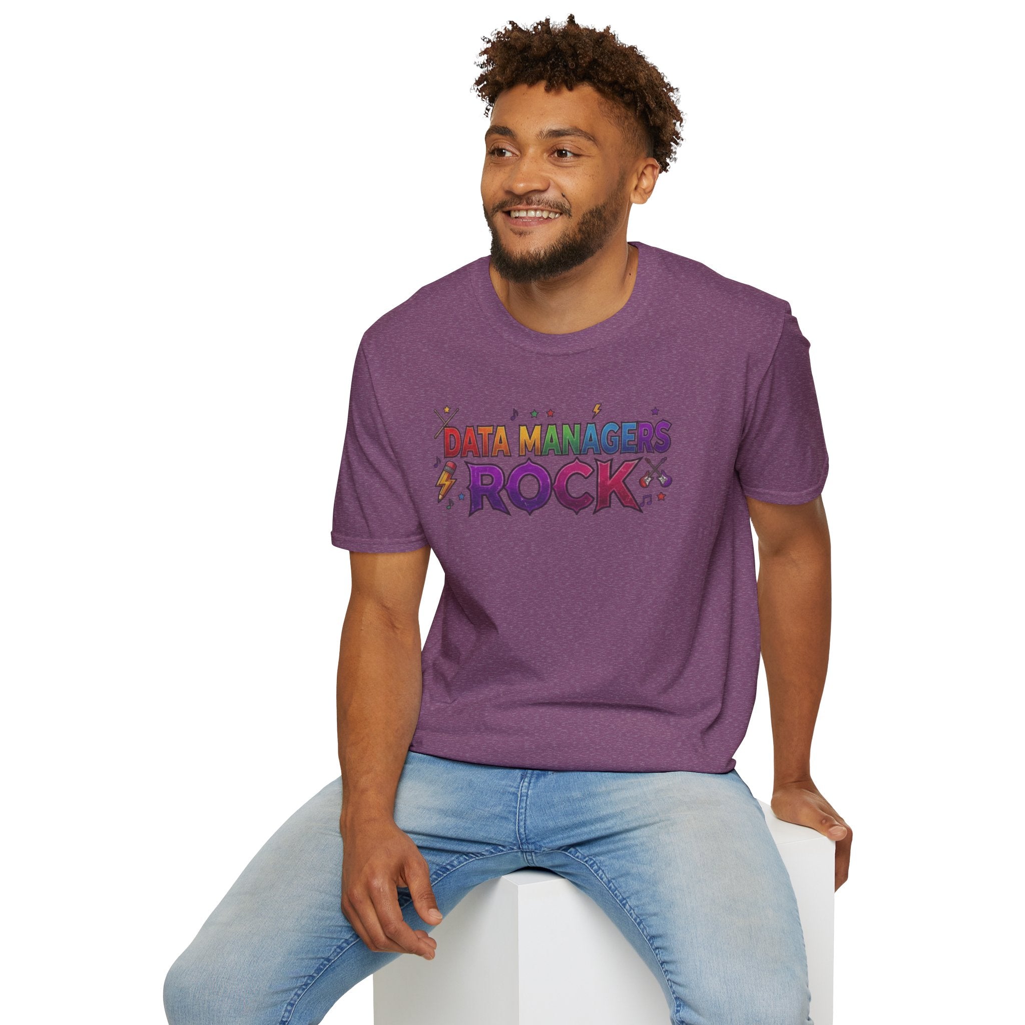 Data Managers Rock T-Shirt — Retro Rock Band Style Shirt for Data Professionals